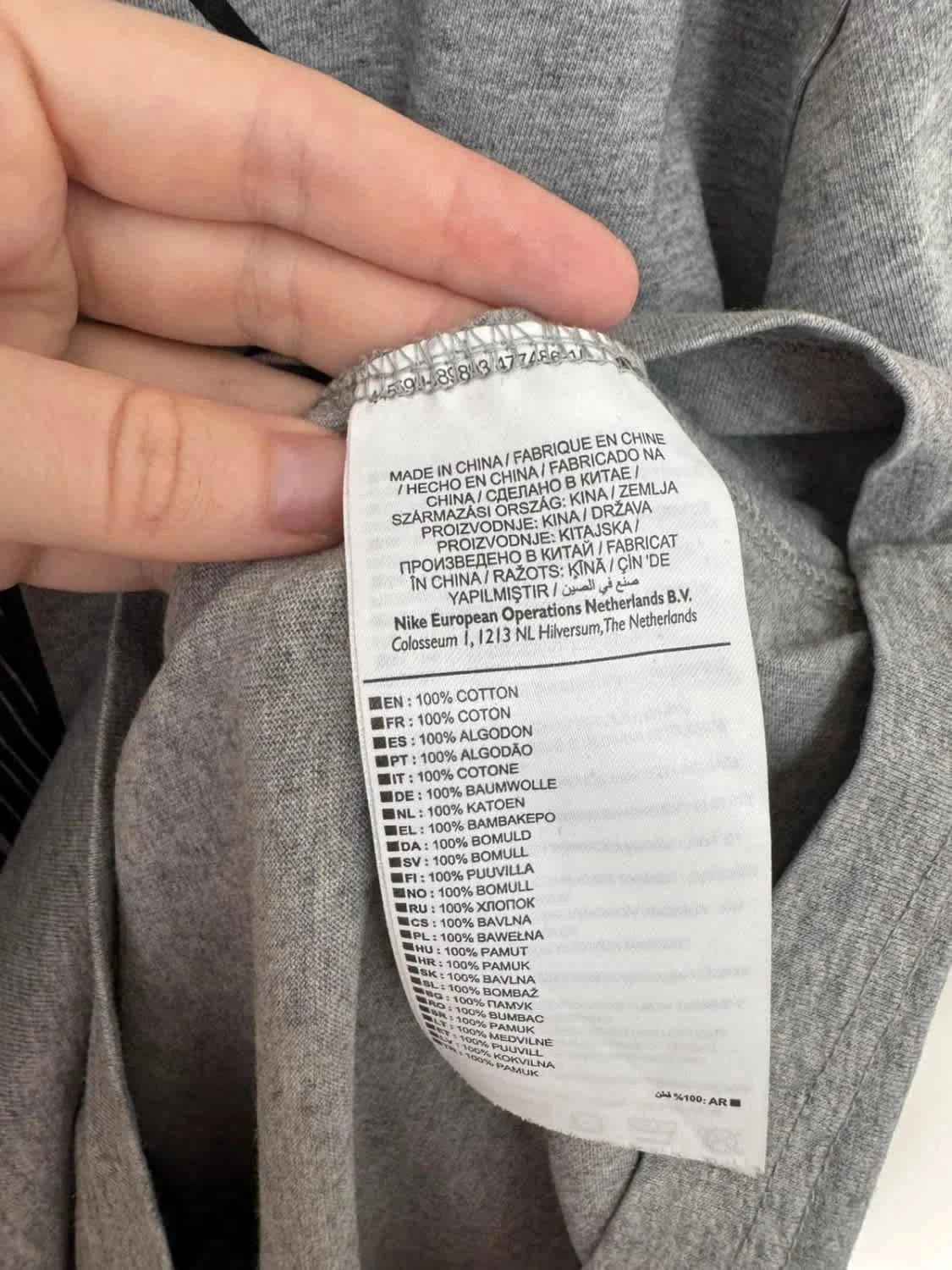 T-shirt oversize gris collab Off-White x Nike Air Max 97 grand logo swoosh au dos taille XXL - Photo 9/11