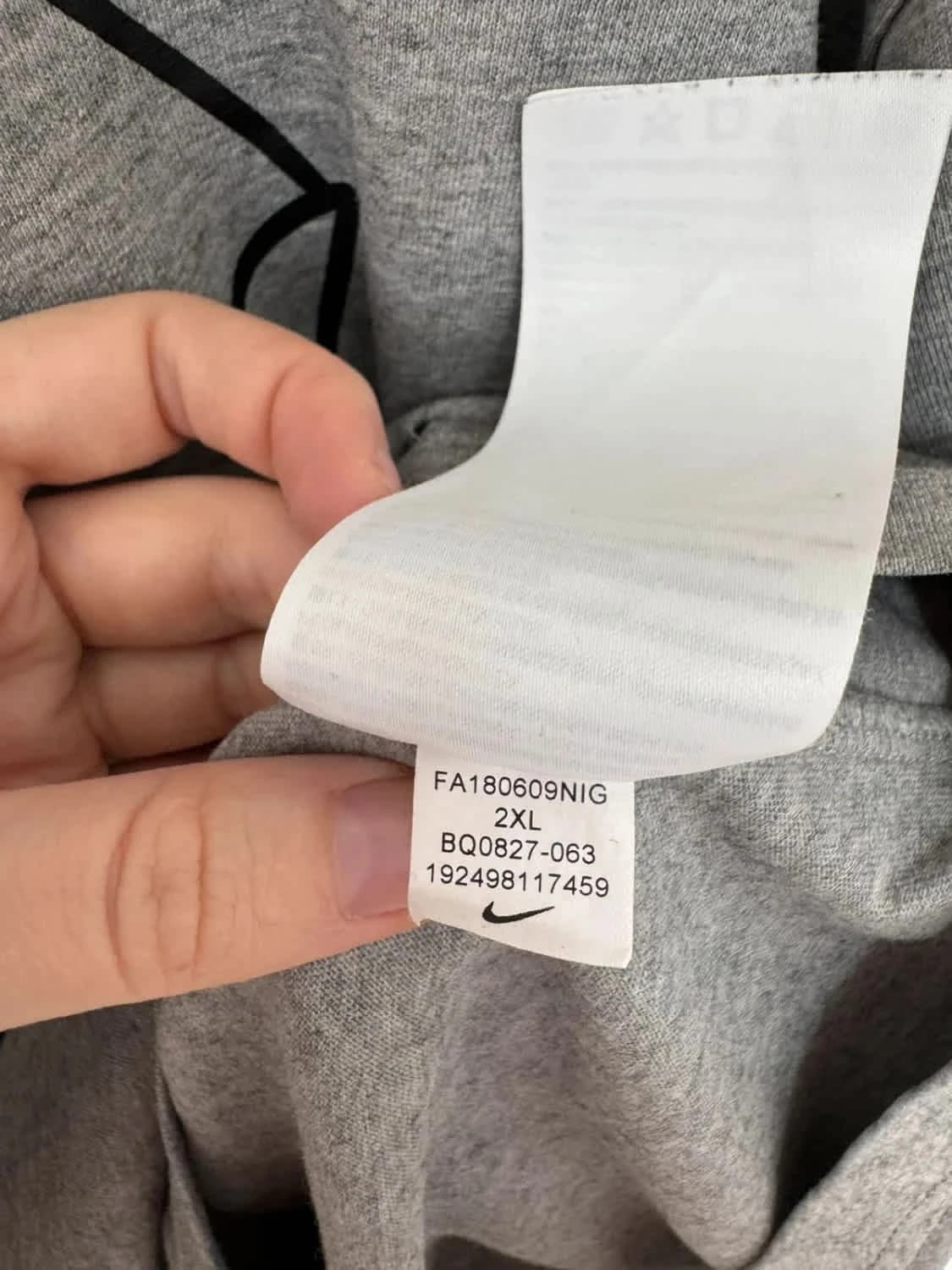 T-shirt oversize gris collab Off-White x Nike Air Max 97 grand logo swoosh au dos taille XXL - Photo 10/11