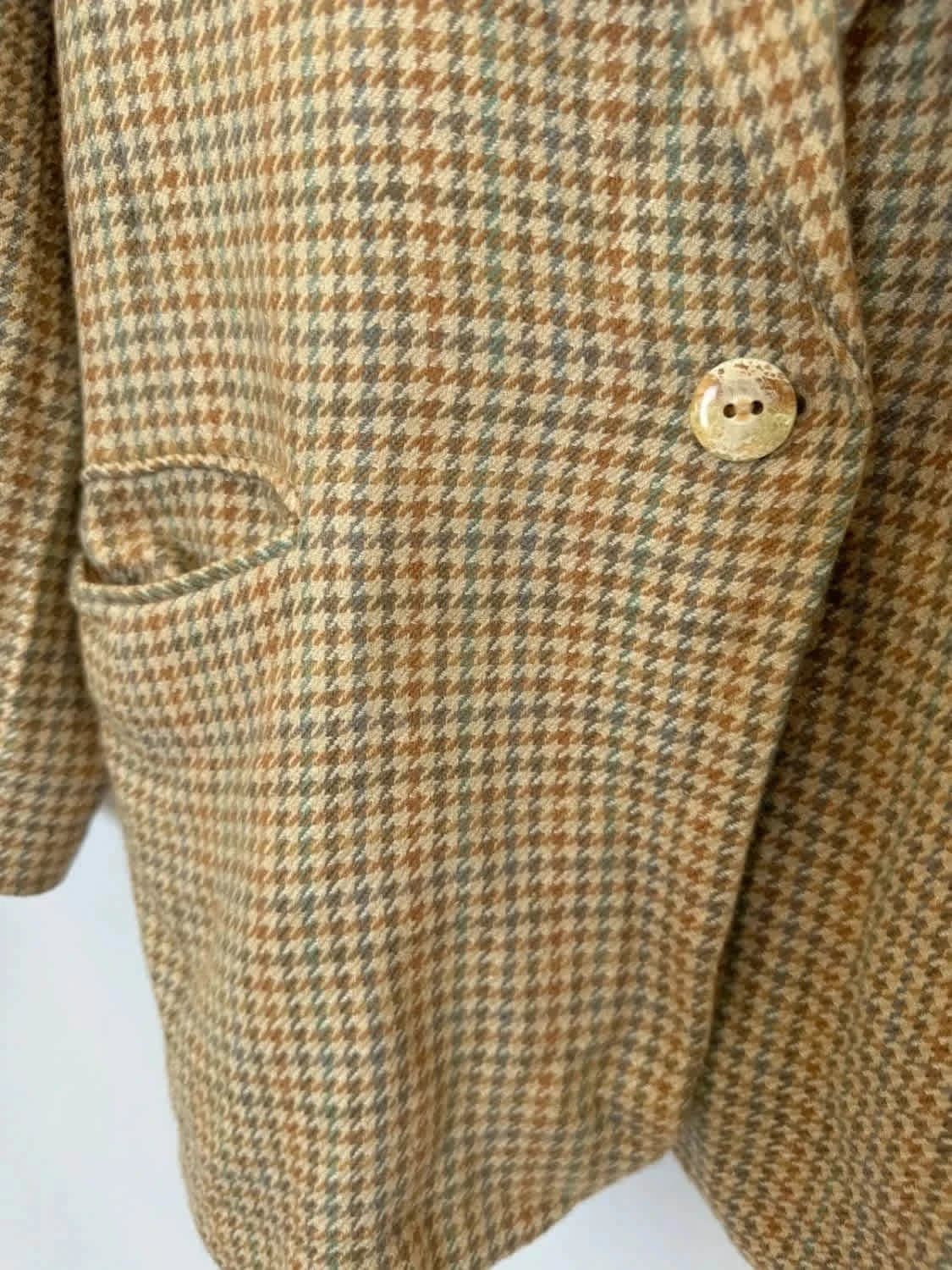 Blazer en laine et soie St Michael beige taille 40 - Photo 3/7