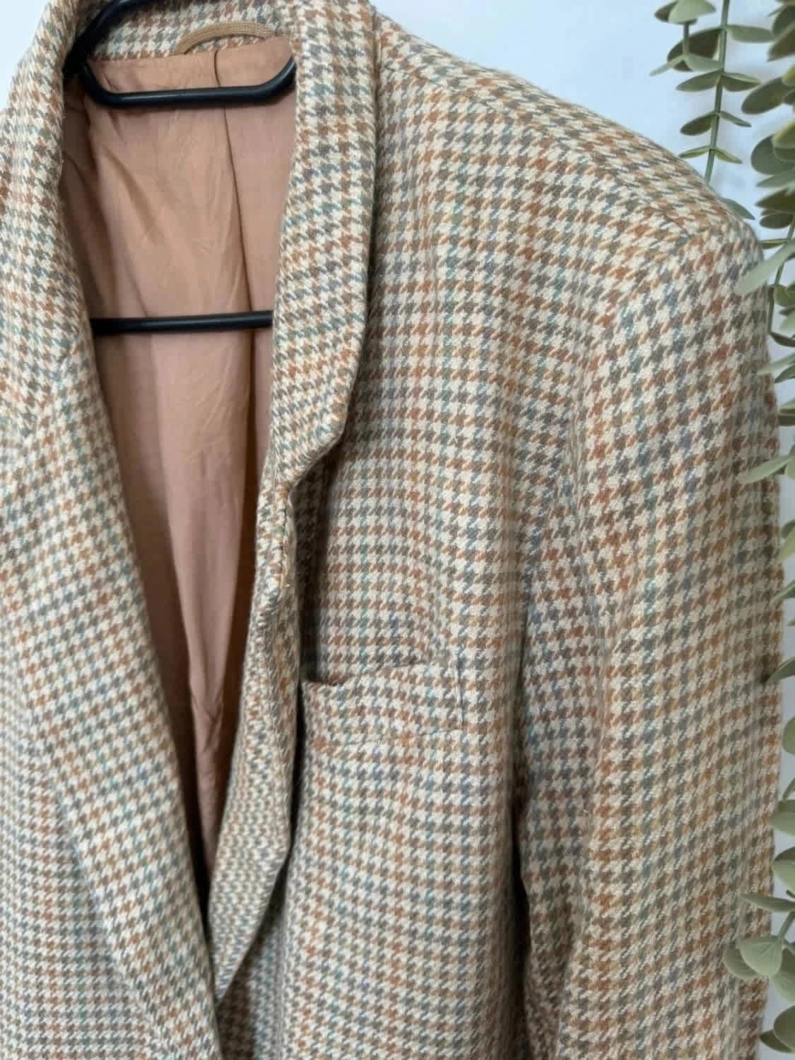 Blazer en laine et soie St Michael beige taille 40 - Photo 4/7