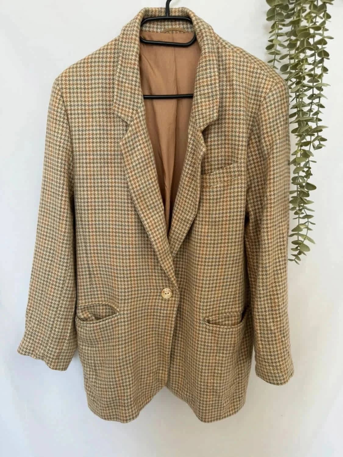 Blazer en laine et soie St Michael beige taille 40 - Photo 2/7