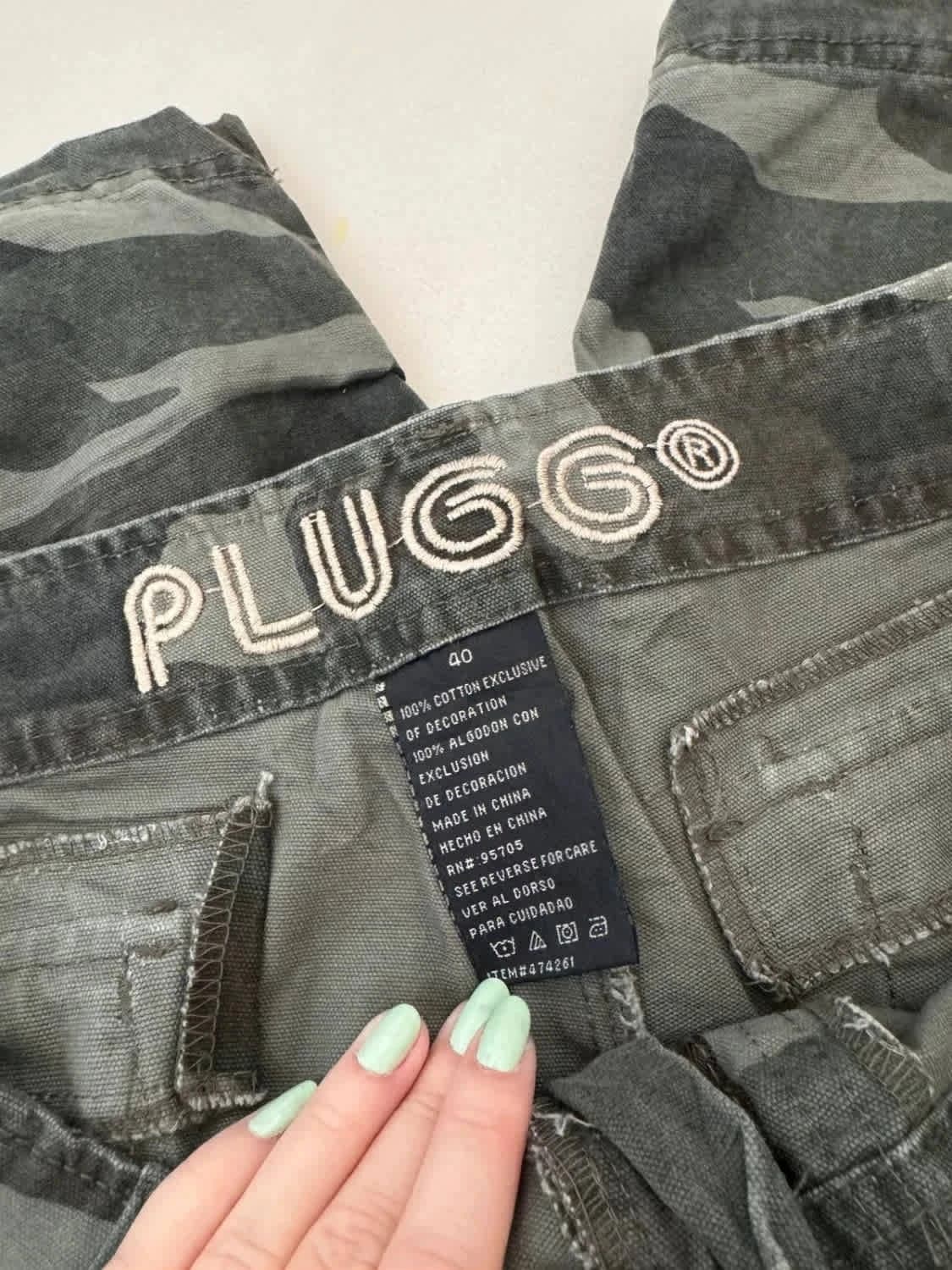 Short cargo camouflage Plugg taille W40 - Photo 3/6