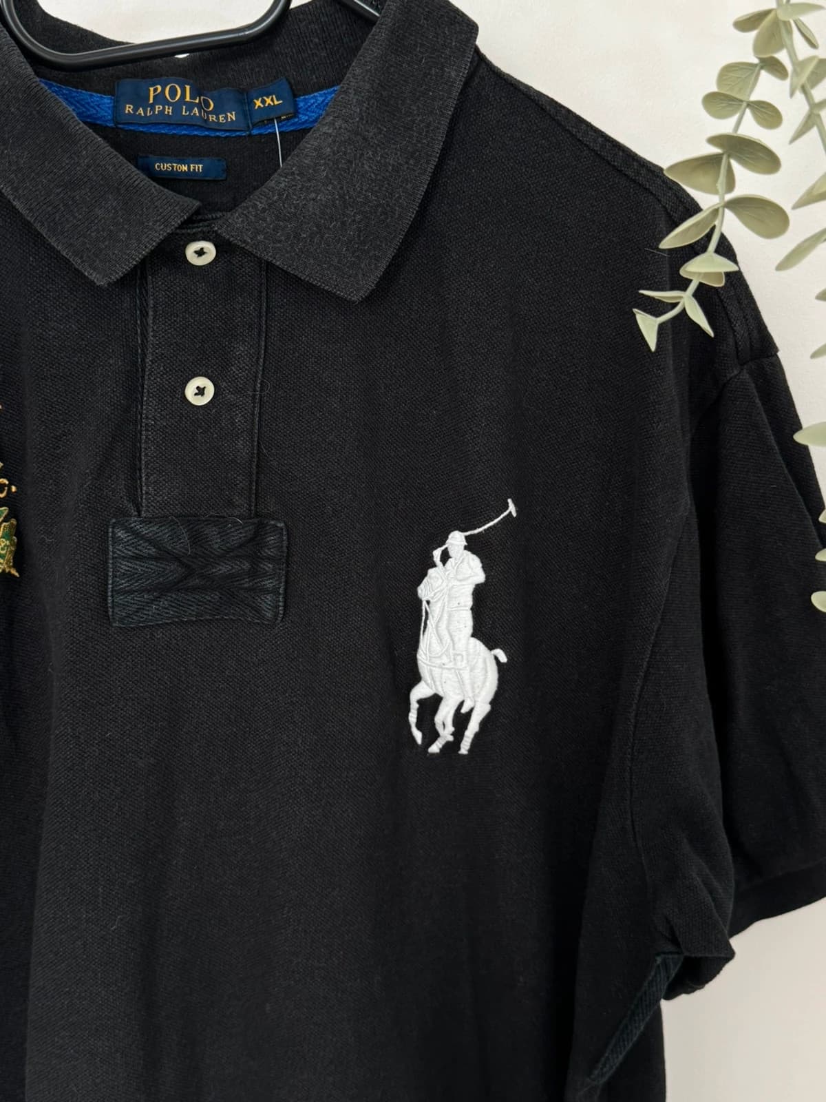 Polo custom fit Ralph Lauren noir big pony taille XXL - FP260264 - Photo 3/9