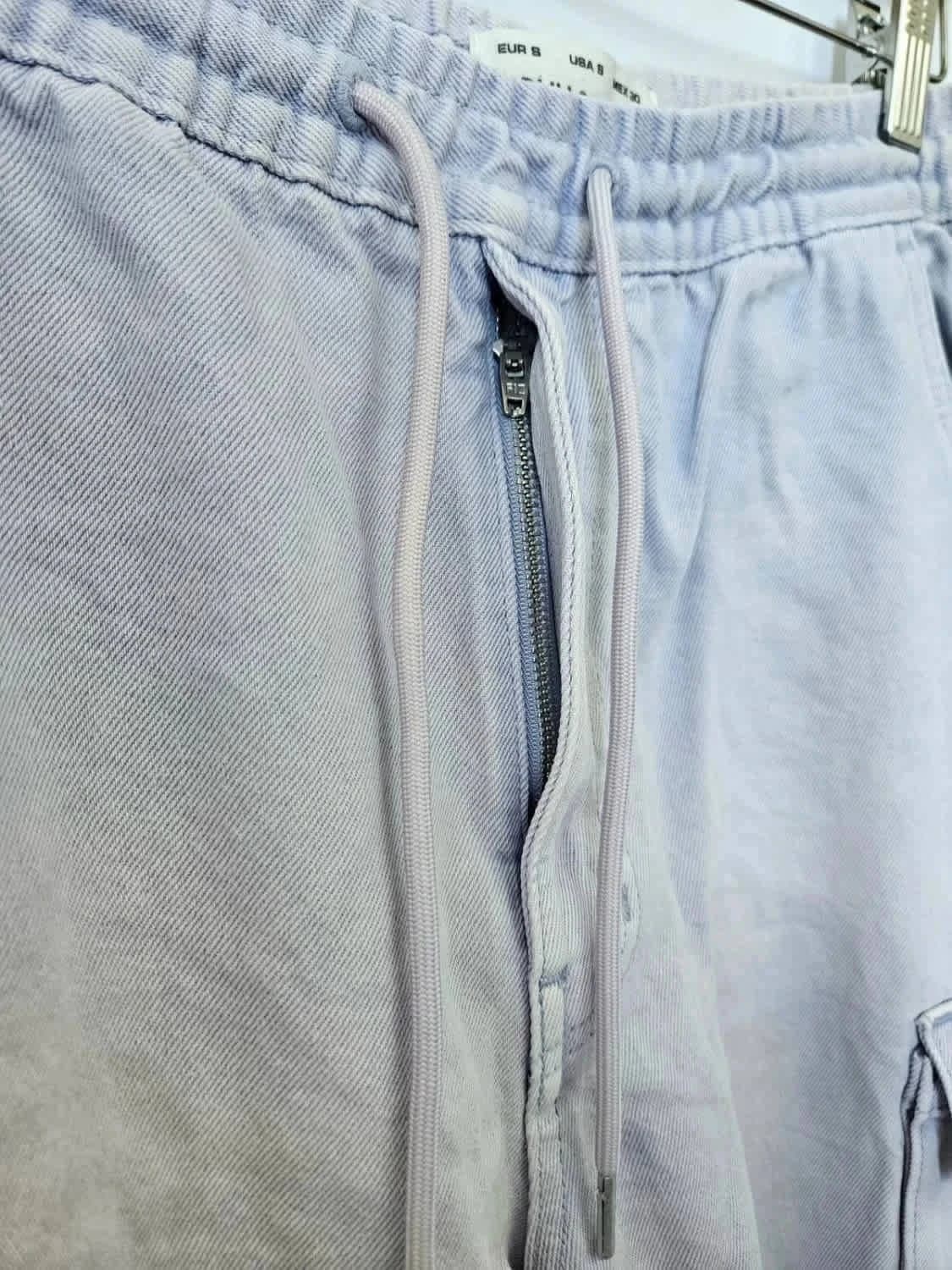 Short cargo élastique Homme Pull&Bear gris taille S - Photo 4/8
