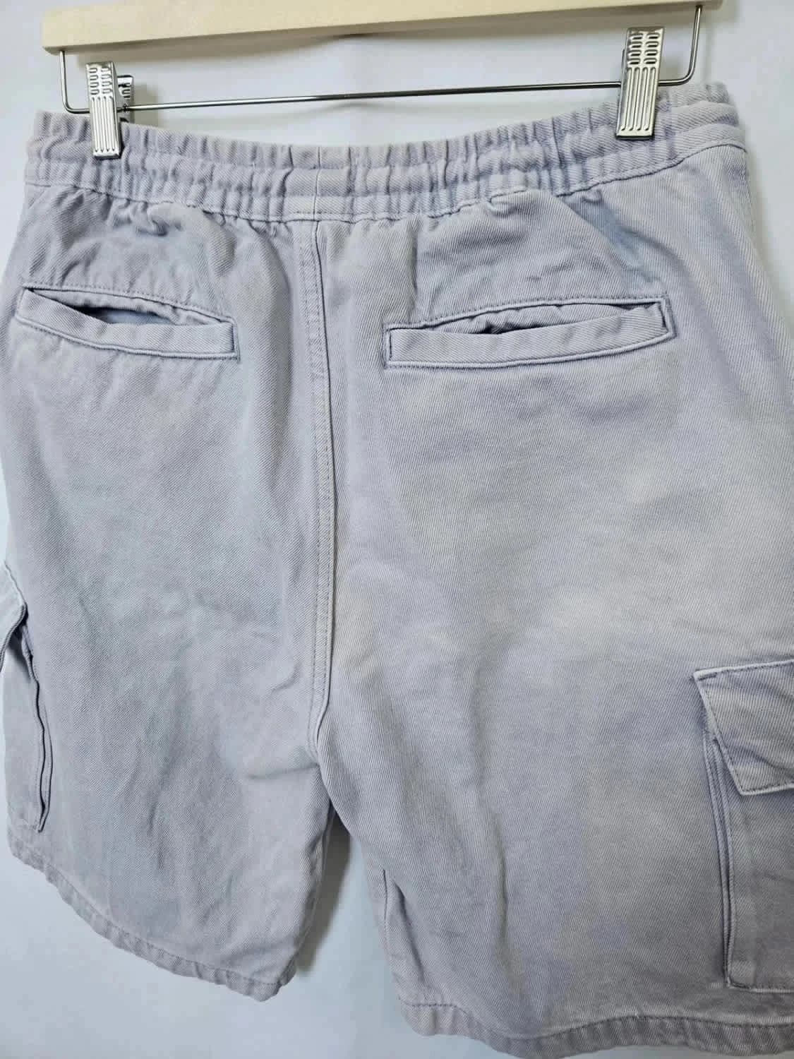 Short cargo élastique Homme Pull&Bear gris taille S - Photo 5/8