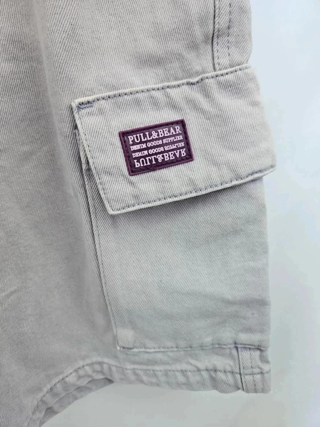Short cargo élastique Homme Pull&Bear gris taille S - Photo 6/8