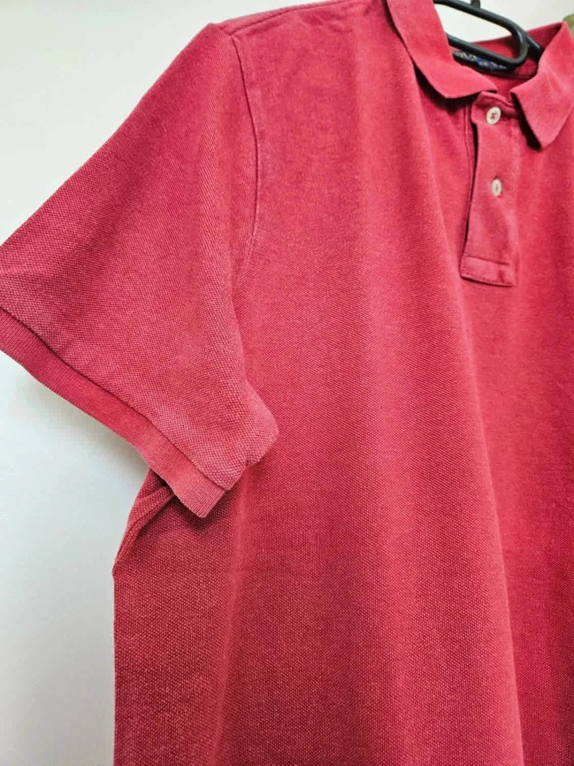 Polo Ralph Lauren Classic Fit rouge logo brodé bleu taille L - Photo 5/8