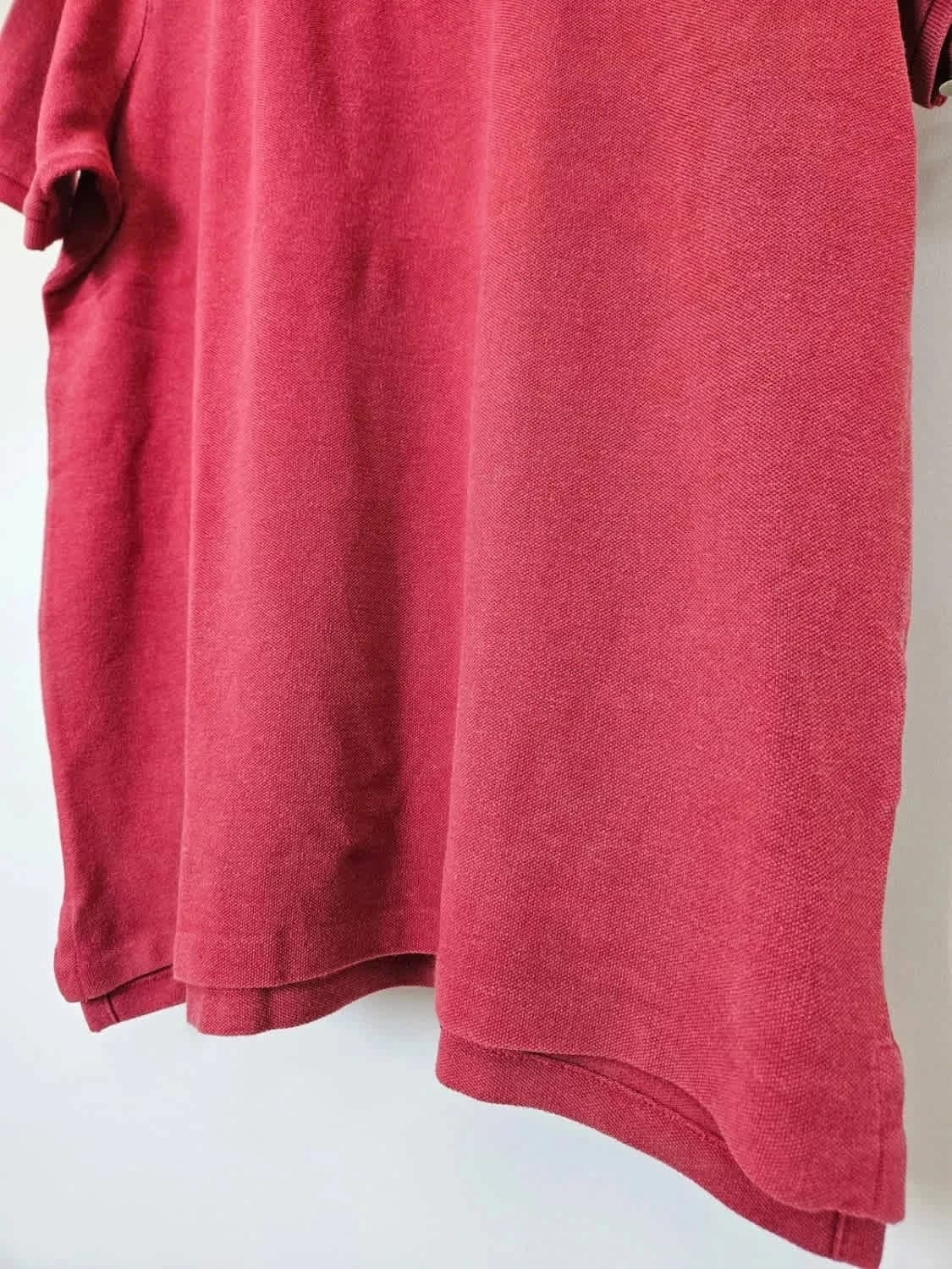 Polo Ralph Lauren Classic Fit rouge logo brodé bleu taille L - Photo 6/8