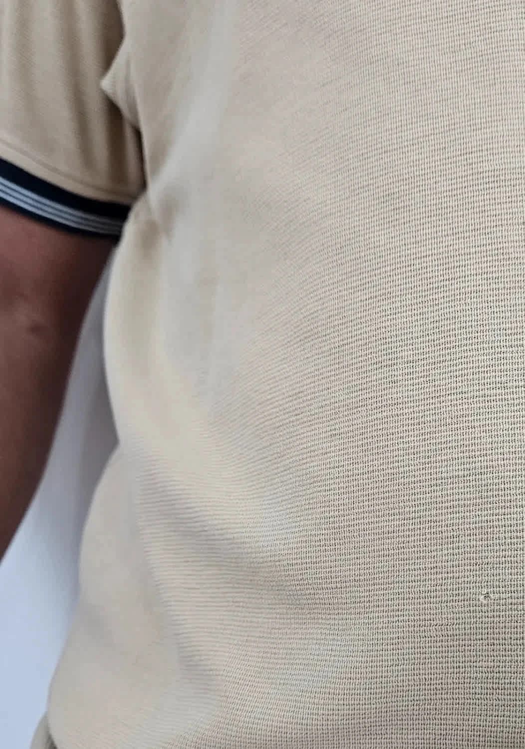Polo coton Tommy Hilfiger beige taille L - FP251215 - Photo 12/13