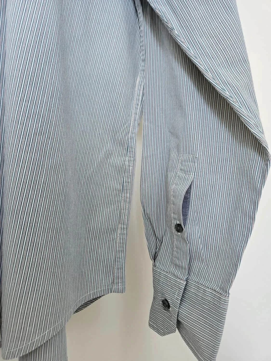 Chemise Tommy Hilfiger Denim rayée bleu taille XXL - Photo 5/10
