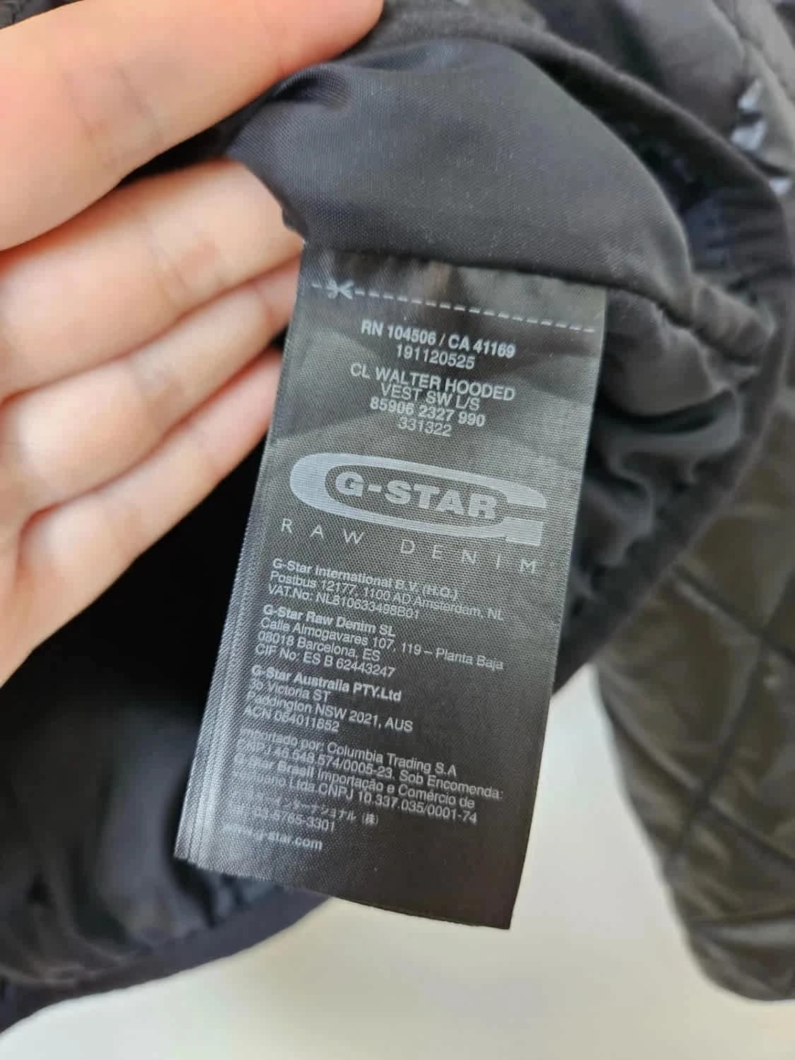 Veste mi-saison matelassée noire G-Star Raw Jacket taille XL - Photo 7/10