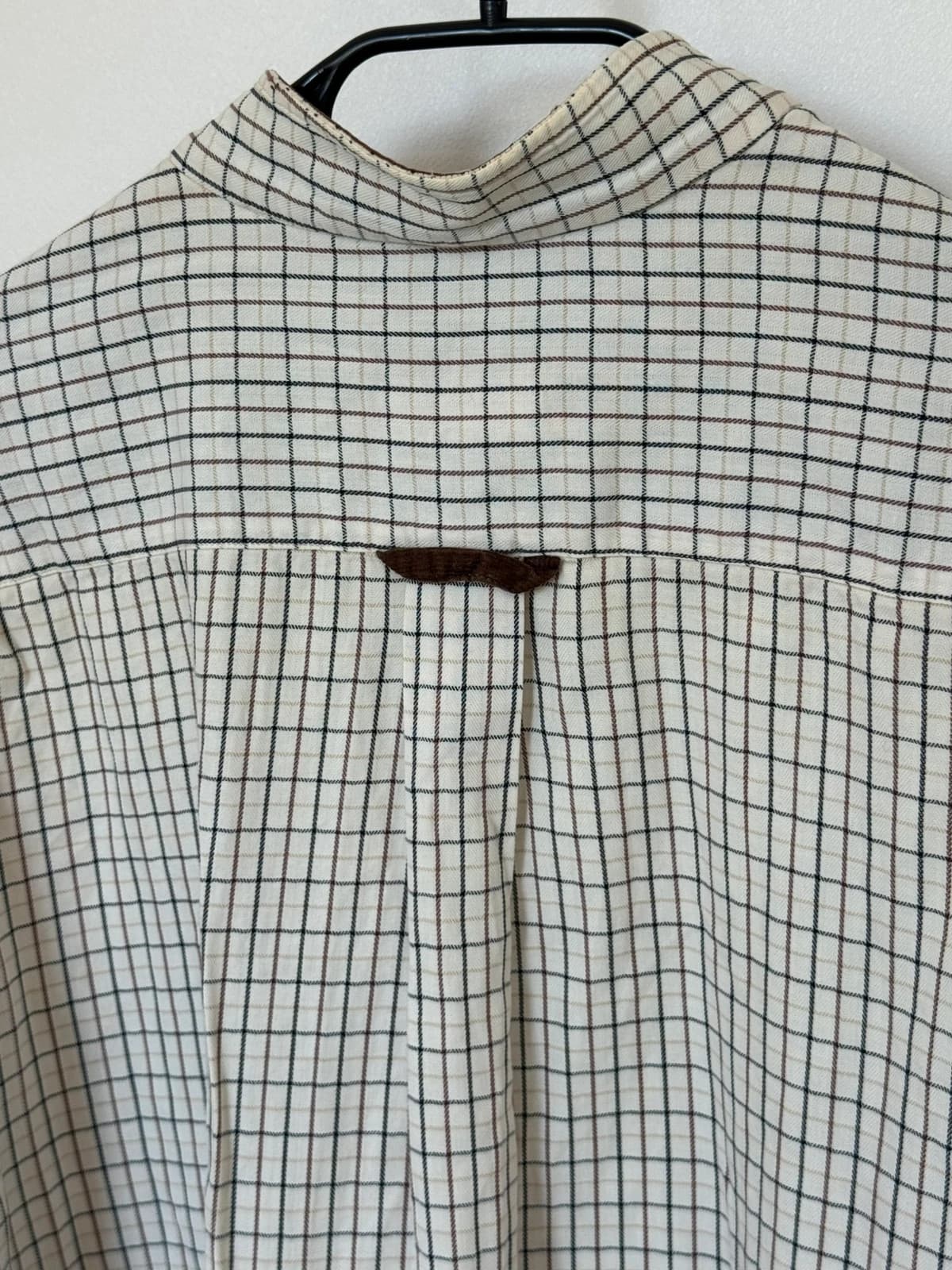 Chemise Barbour carreaux beige écru col velours XL coupe droite - FP260358 - Photo 5/9