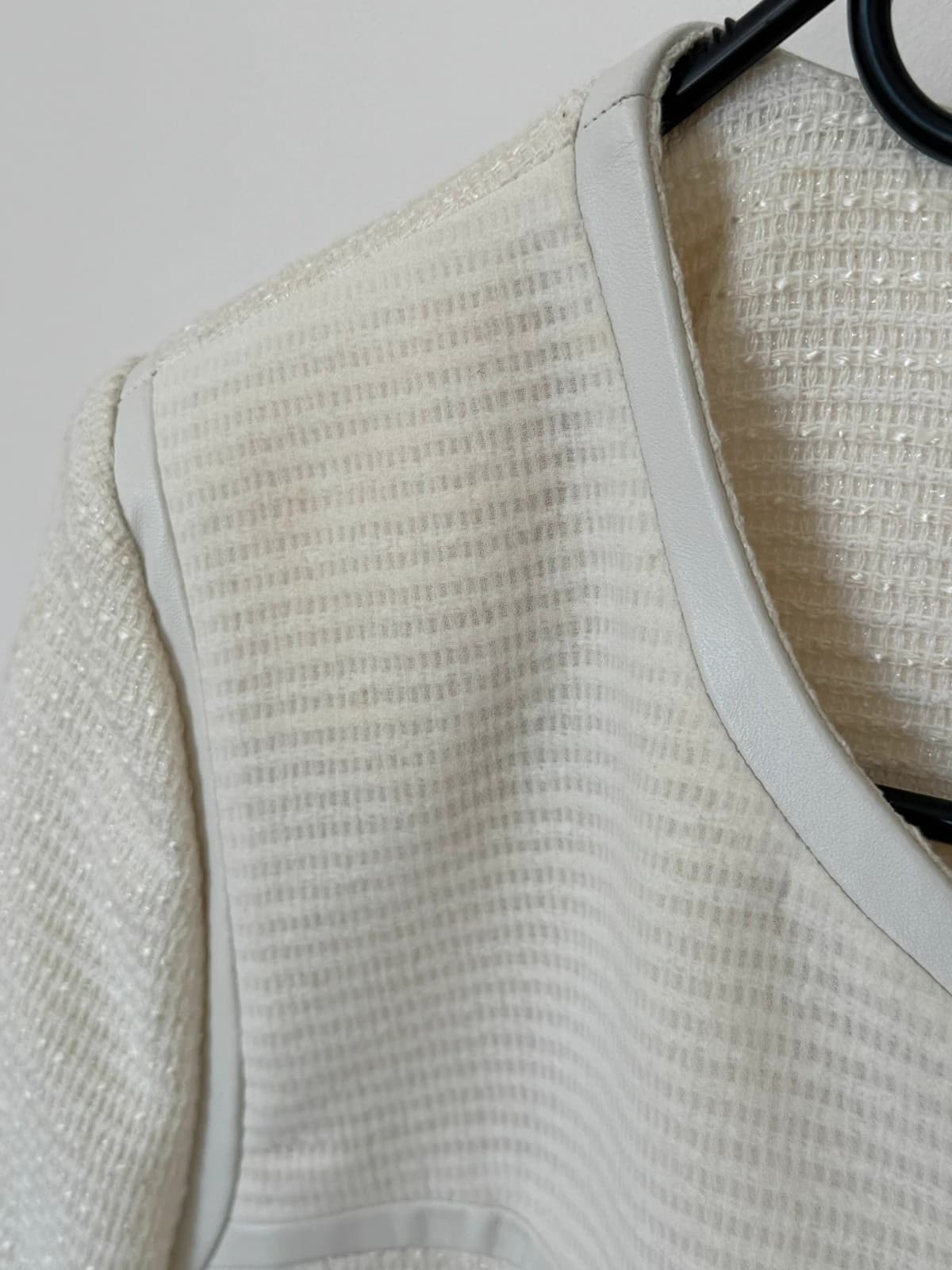 Veste texturée Zapa écru zip taille 44/M - Photo 9/12