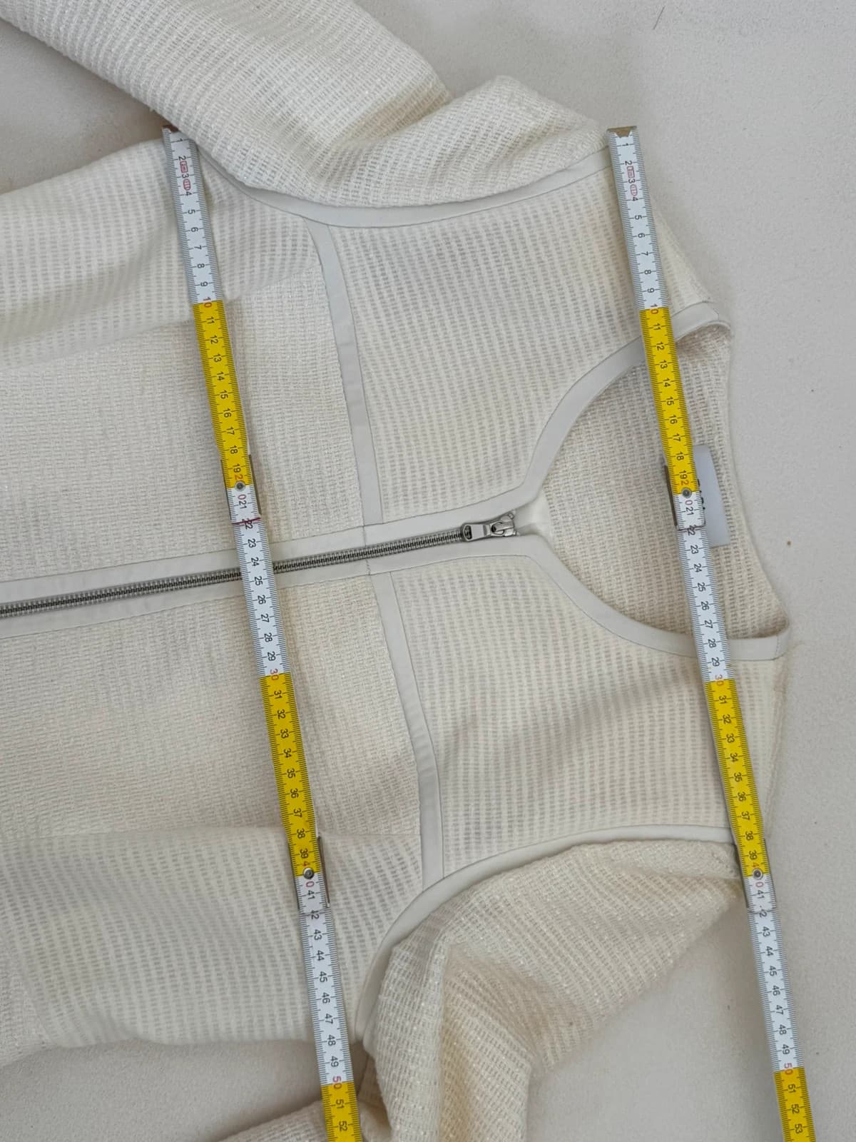 Veste texturée Zapa écru zip taille 44/M - Photo 11/12