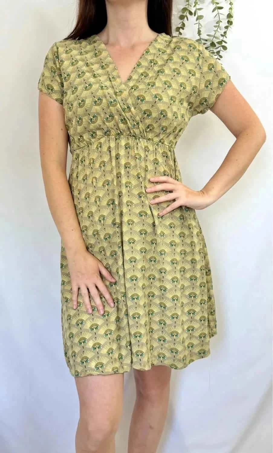 Robe mi-longue à motifs Ineo Couture taille unique - Photo 1/5