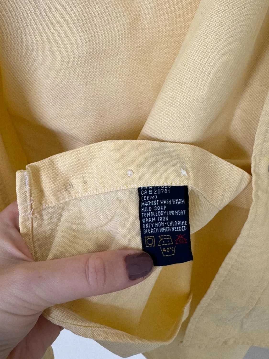 Chemise coton oxford Tommy Hilfiger jaune bouton col taille XXL - FP260164 - Photo 5/8