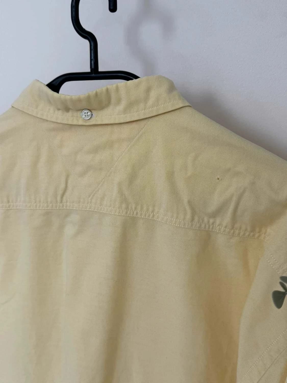 Chemise coton oxford Tommy Hilfiger jaune bouton col taille XXL - FP260164 - Photo 7/8