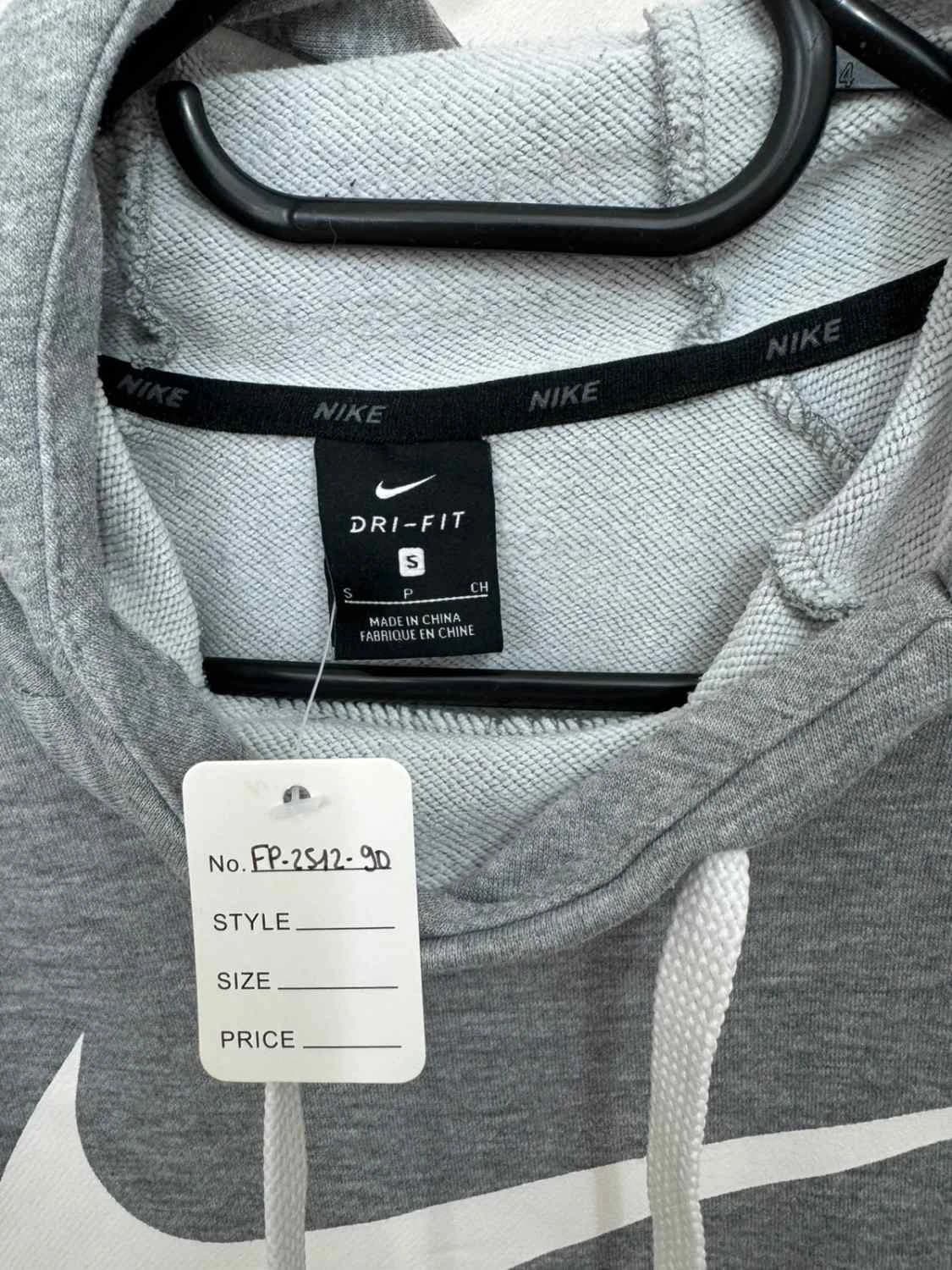 Sweat à capuche hoodie Nike dri fit gris logo swoosh taille S - FP251290 - Photo 5/7
