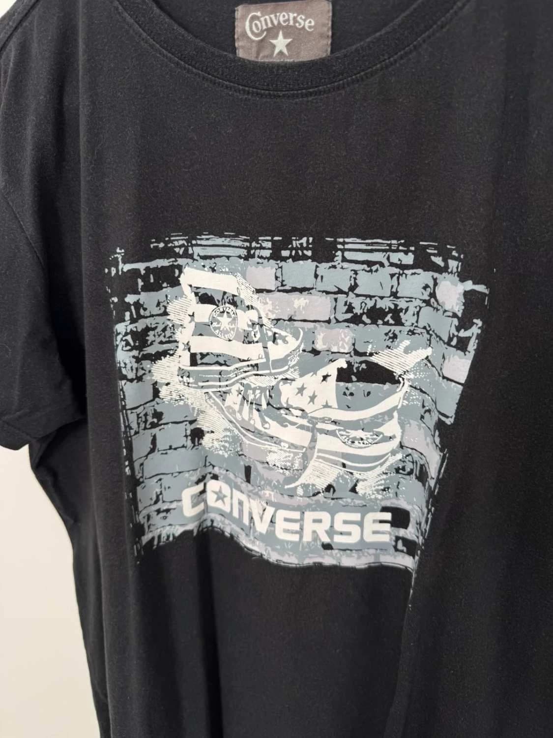T-shirt coton Converse noir imprimé graphique taille M - FP2512117 - Photo 2/5