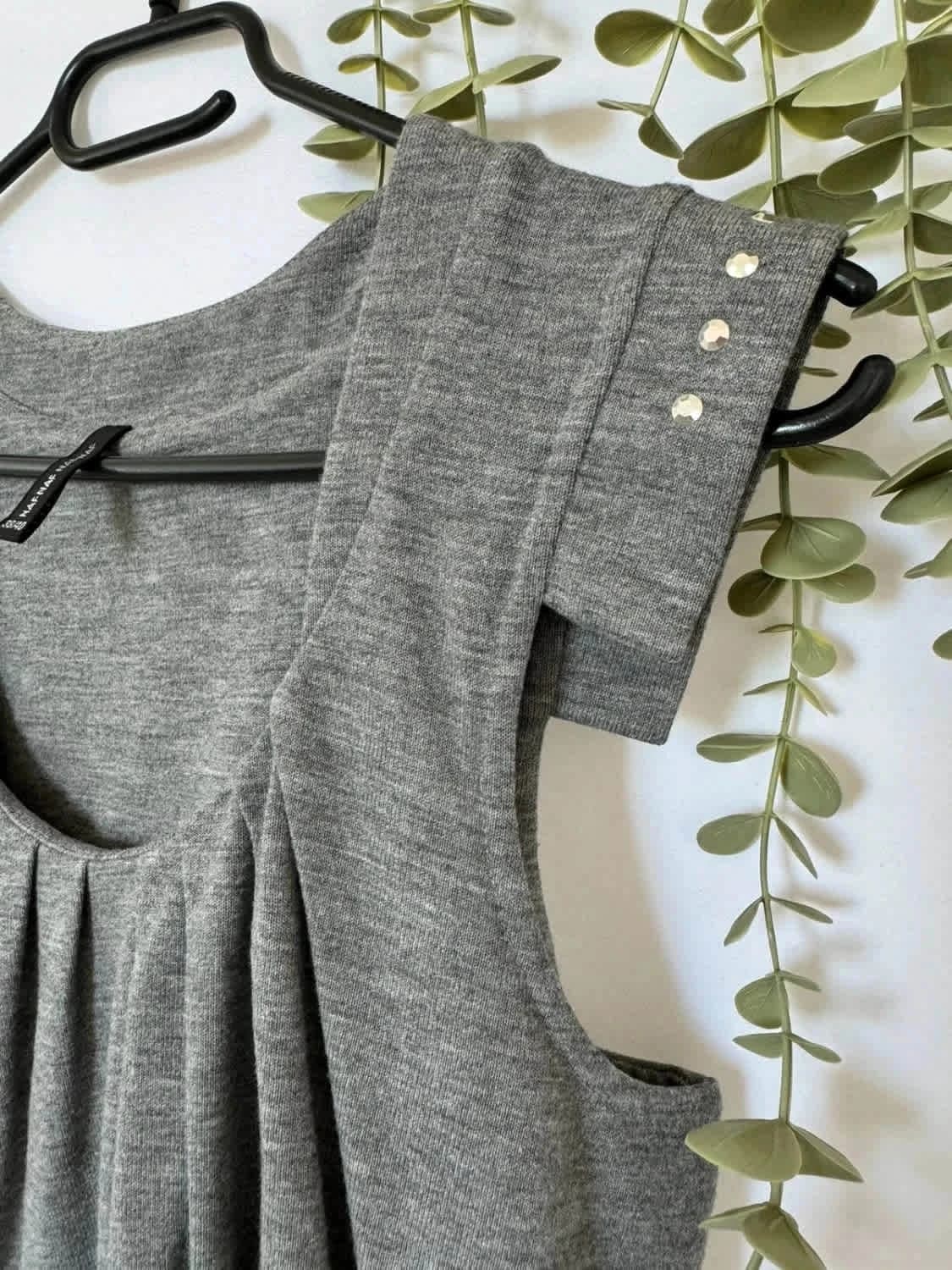 Robe grise épaisse Naf Naf taille M - Photo 4/6