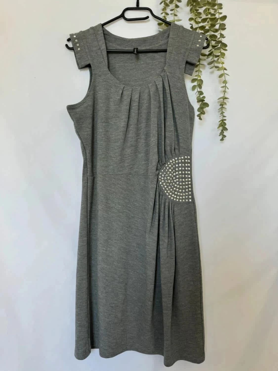 Robe grise épaisse Naf Naf taille M - Photo 2/6