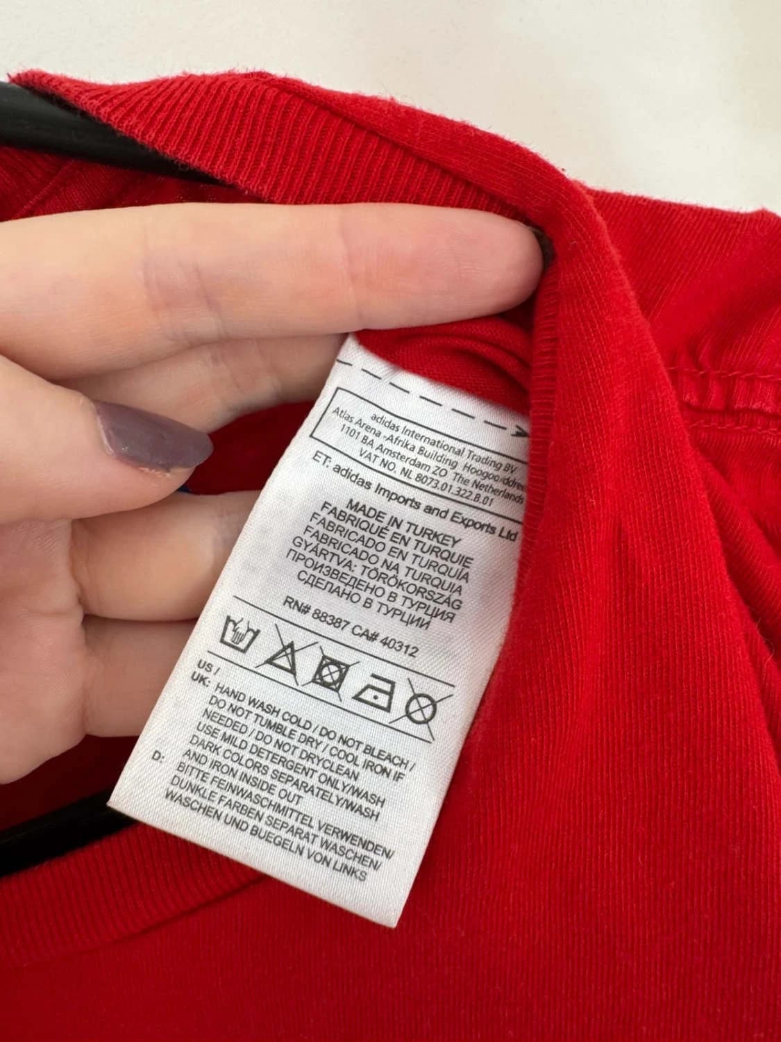T-shirt Adidas Originals rouge imprimé “The Infamous” manches courtes taille S - FP2512172 - Photo 5/6