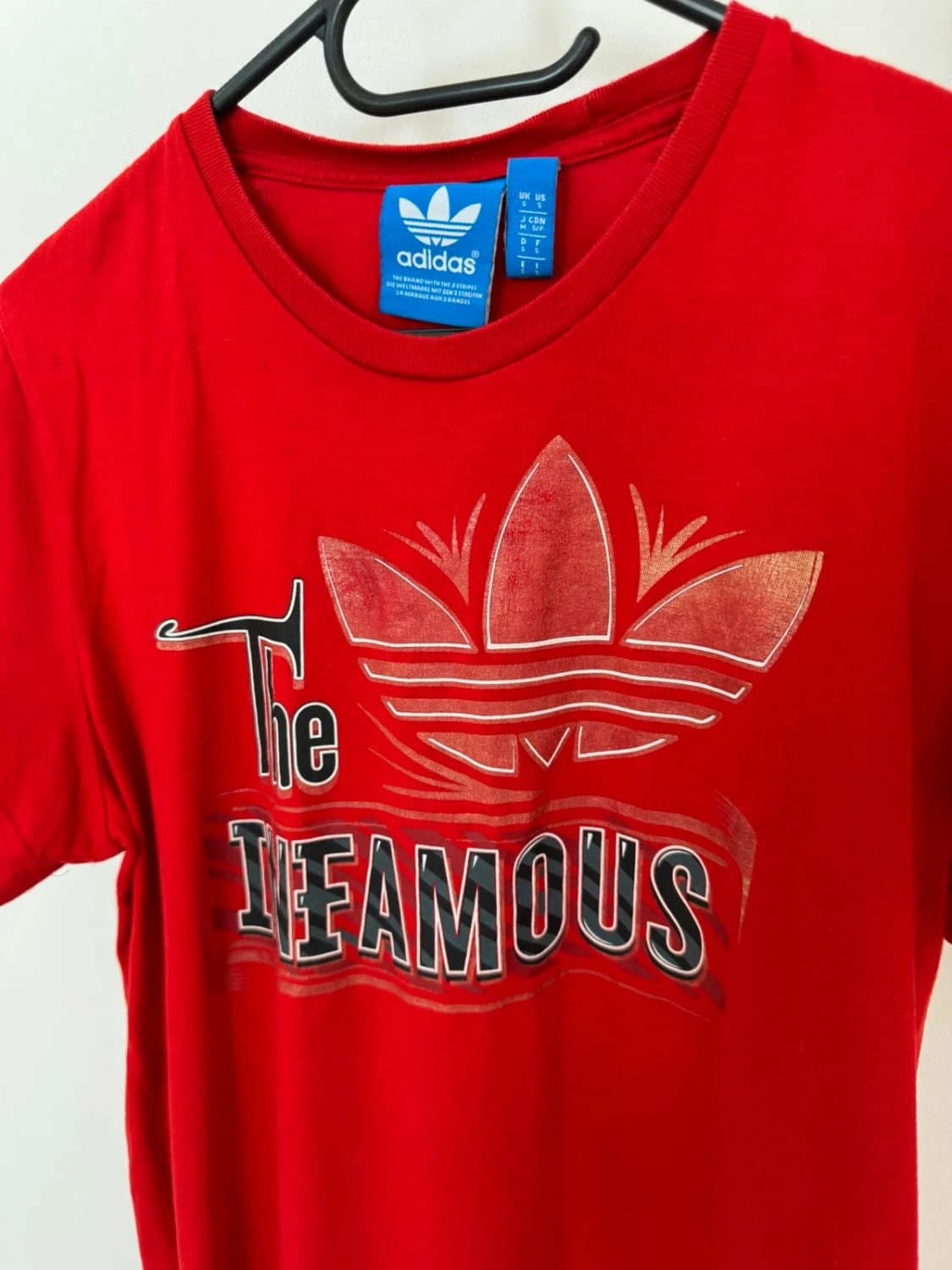 T-shirt Adidas Originals rouge imprimé “The Infamous” manches courtes taille S - FP2512172 - Photo 3/6