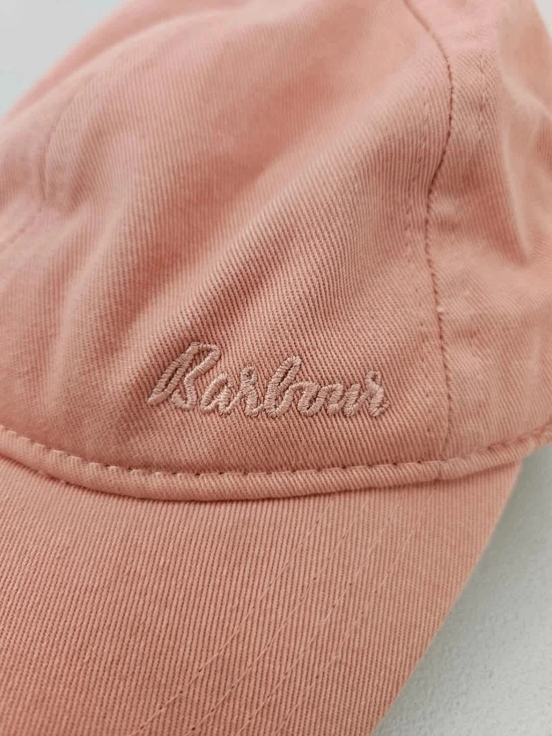 Casquette Barbour rose en coton réglable logo brodé - Photo 3/8