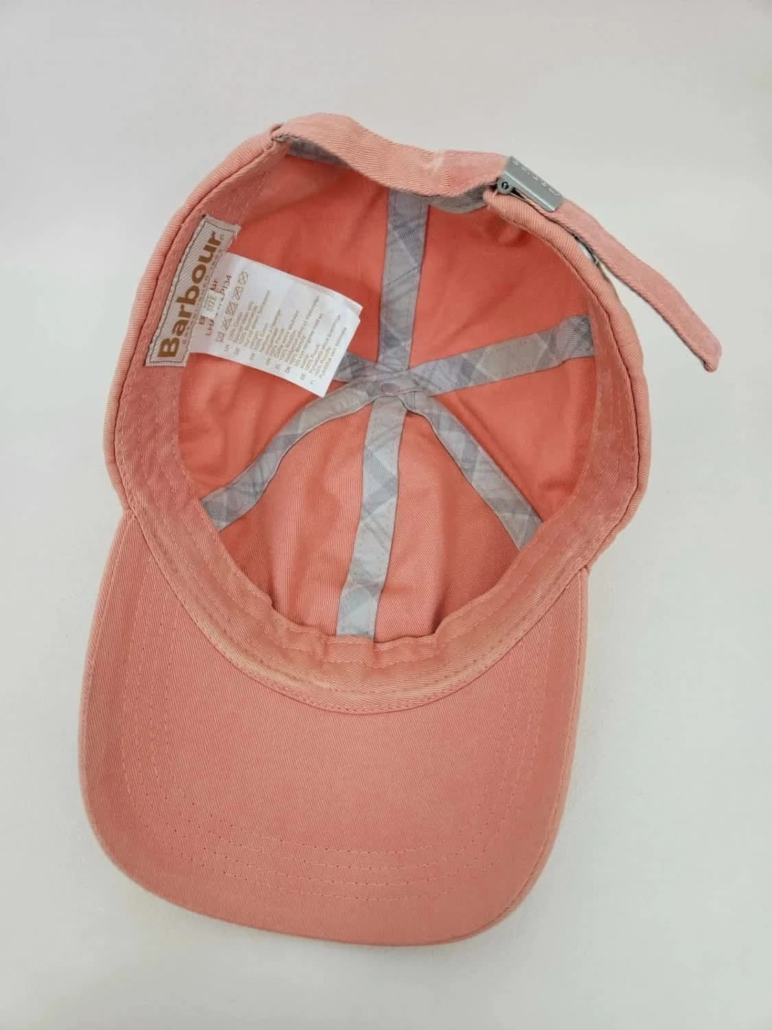 Casquette Barbour rose en coton réglable logo brodé - Photo 5/8