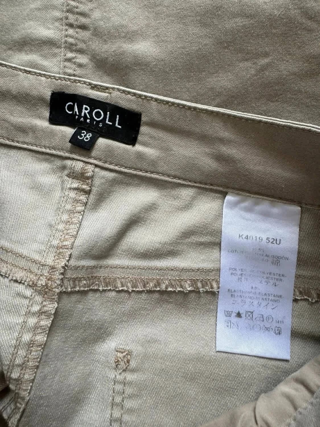 Jupe grise en jean Denim Caroll taille 38 - Photo 6/6