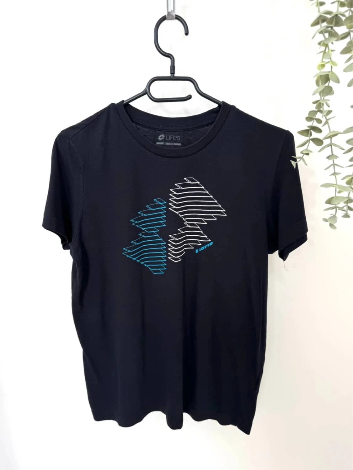 T-shirt Lotto noir graphique sport taille XS - FP2512189 - Photo 2/7