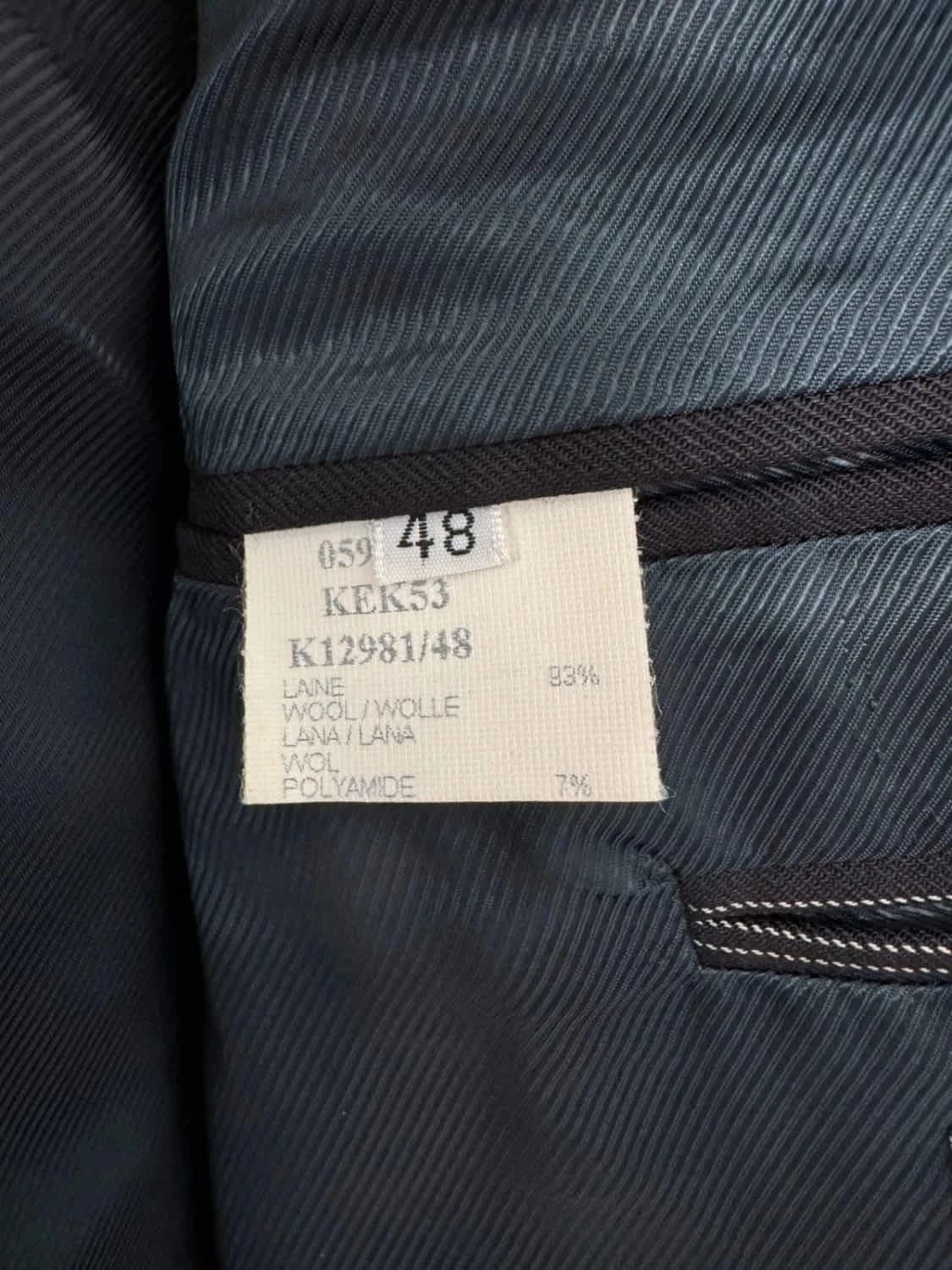Blazer bleu foncé/noir à rayures Kenzo en laine taille 48/M - Photo 6/11
