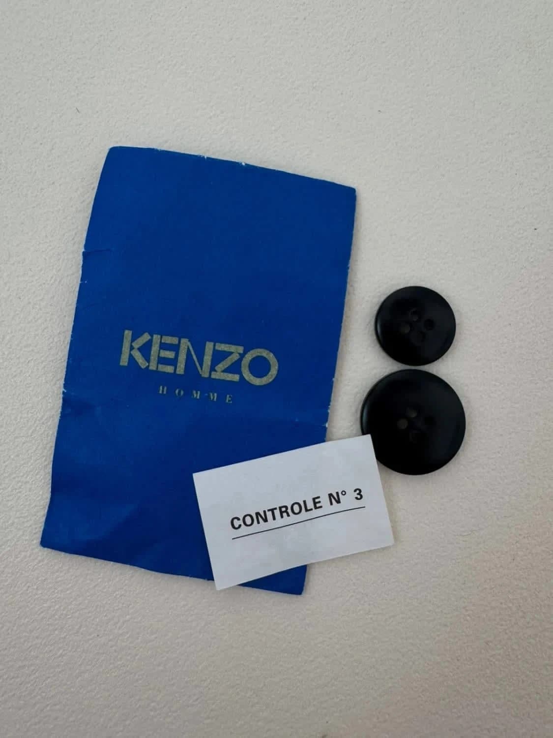 Blazer bleu foncé/noir à rayures Kenzo en laine taille 48/M - Photo 8/11