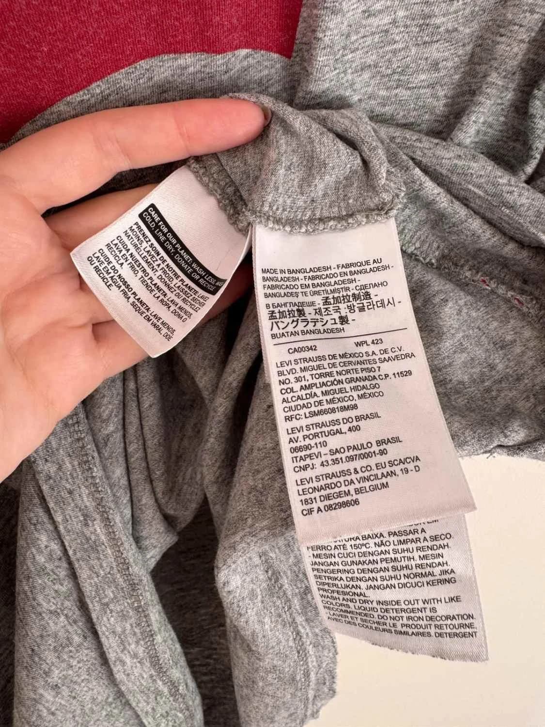 T-shirt Levi’s gris chiné logo rouge taille S - FP2512232 - Photo 6/7