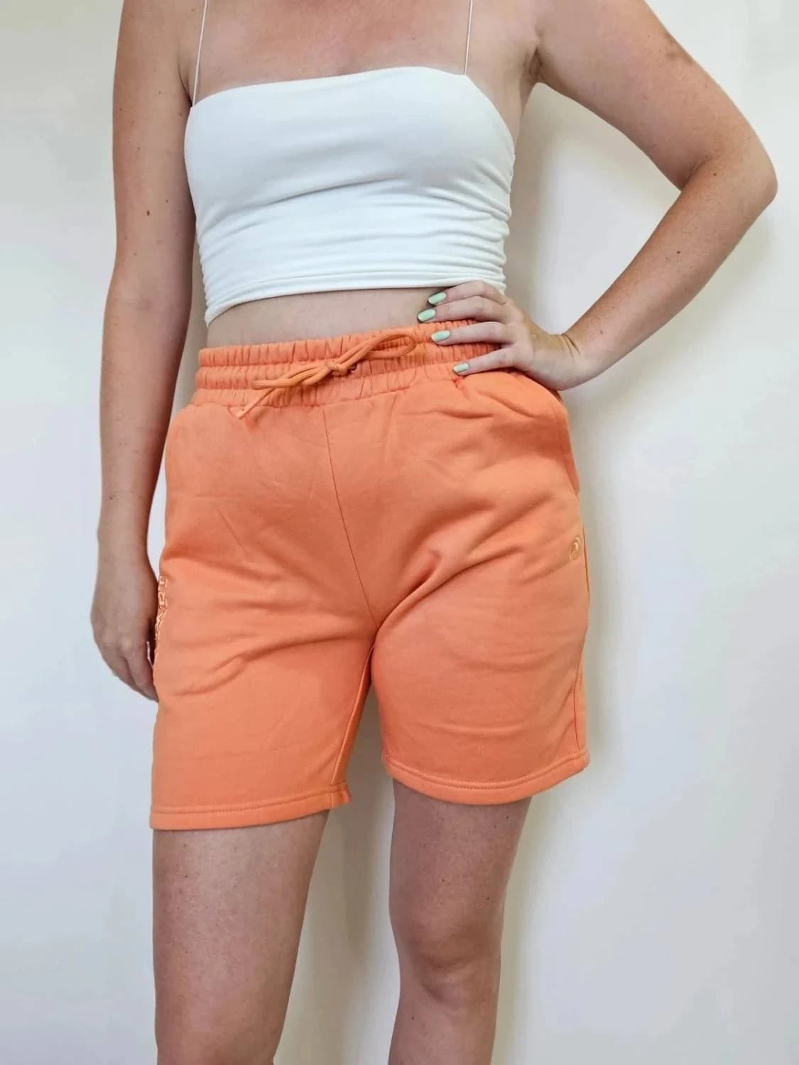 Short élastique Oceans Apart orange logo brodé taille S - Photo 2/8