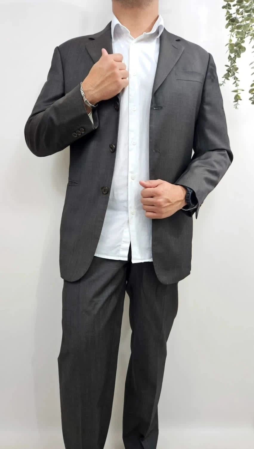 Ensemble de costume 100% laine Georges Rech taille L - Photo 1/18