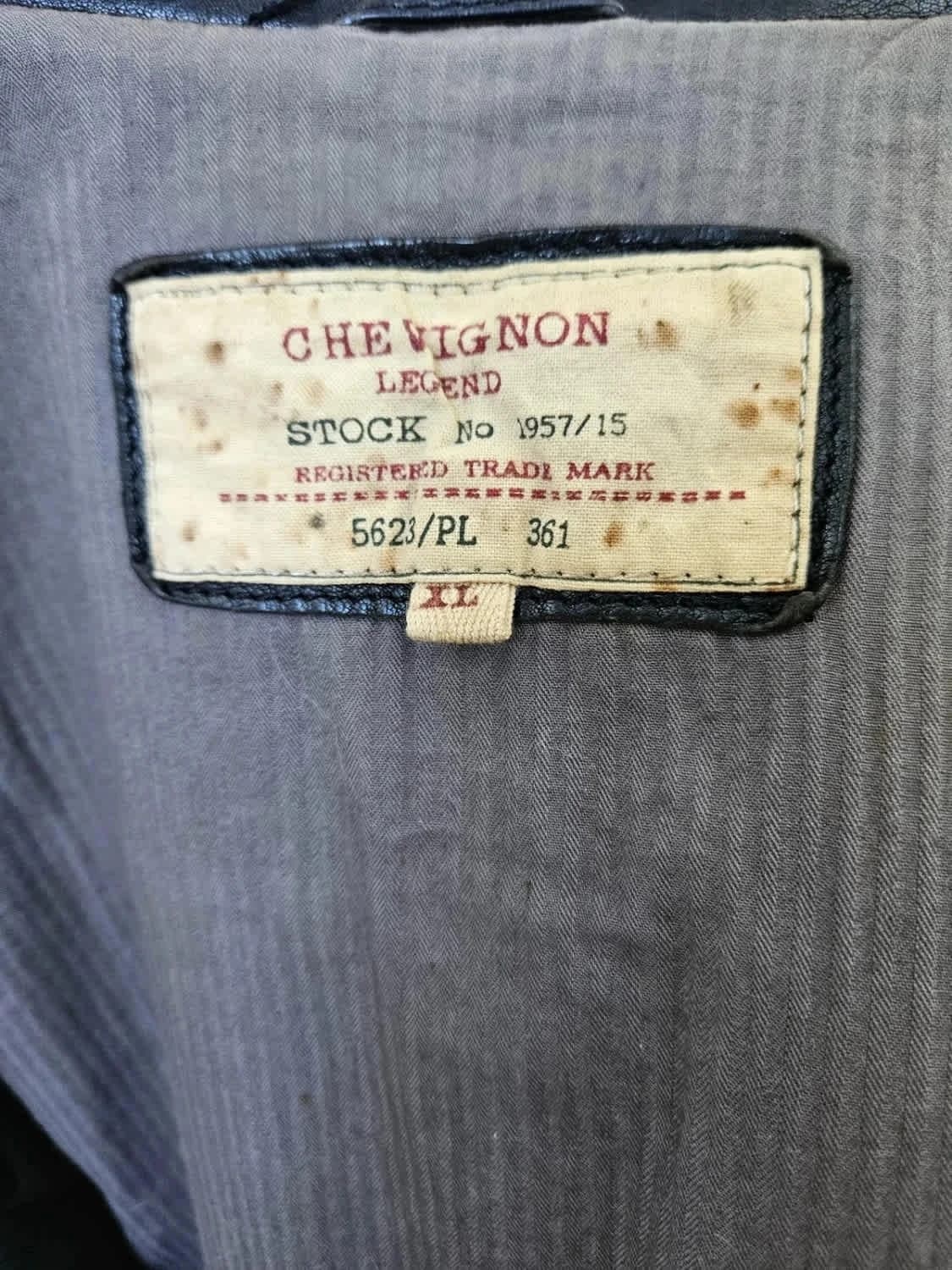 Blouson en cuir Chevignon taille XL - Photo 3/13