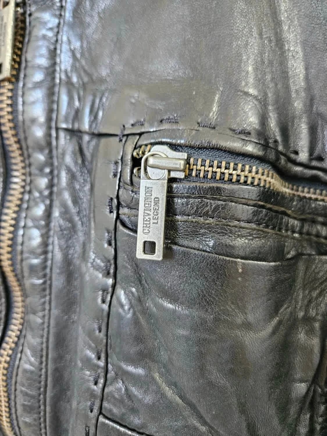 Blouson en cuir Chevignon taille XL - Photo 5/13