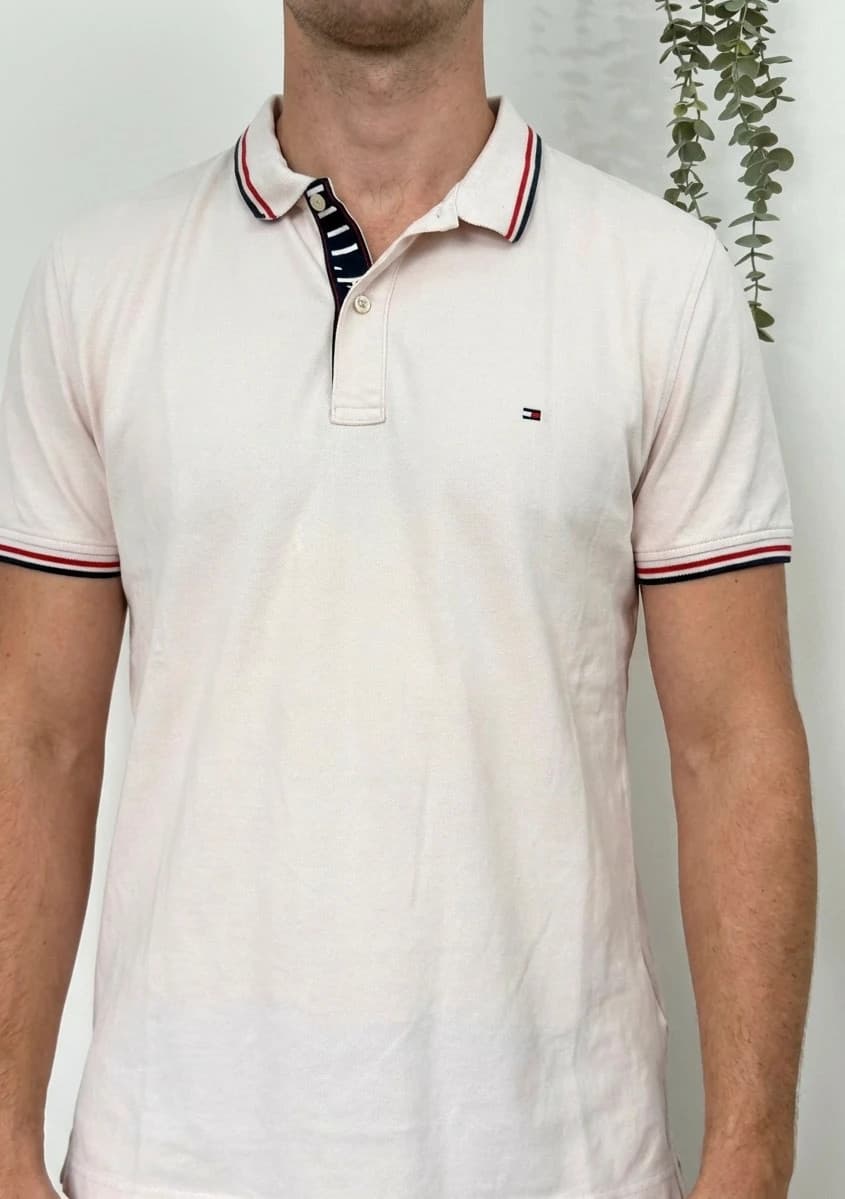 Polo slim fit Tommy Hilfiger rose pâle taille XXL - FP260270 - Photo 1/6
