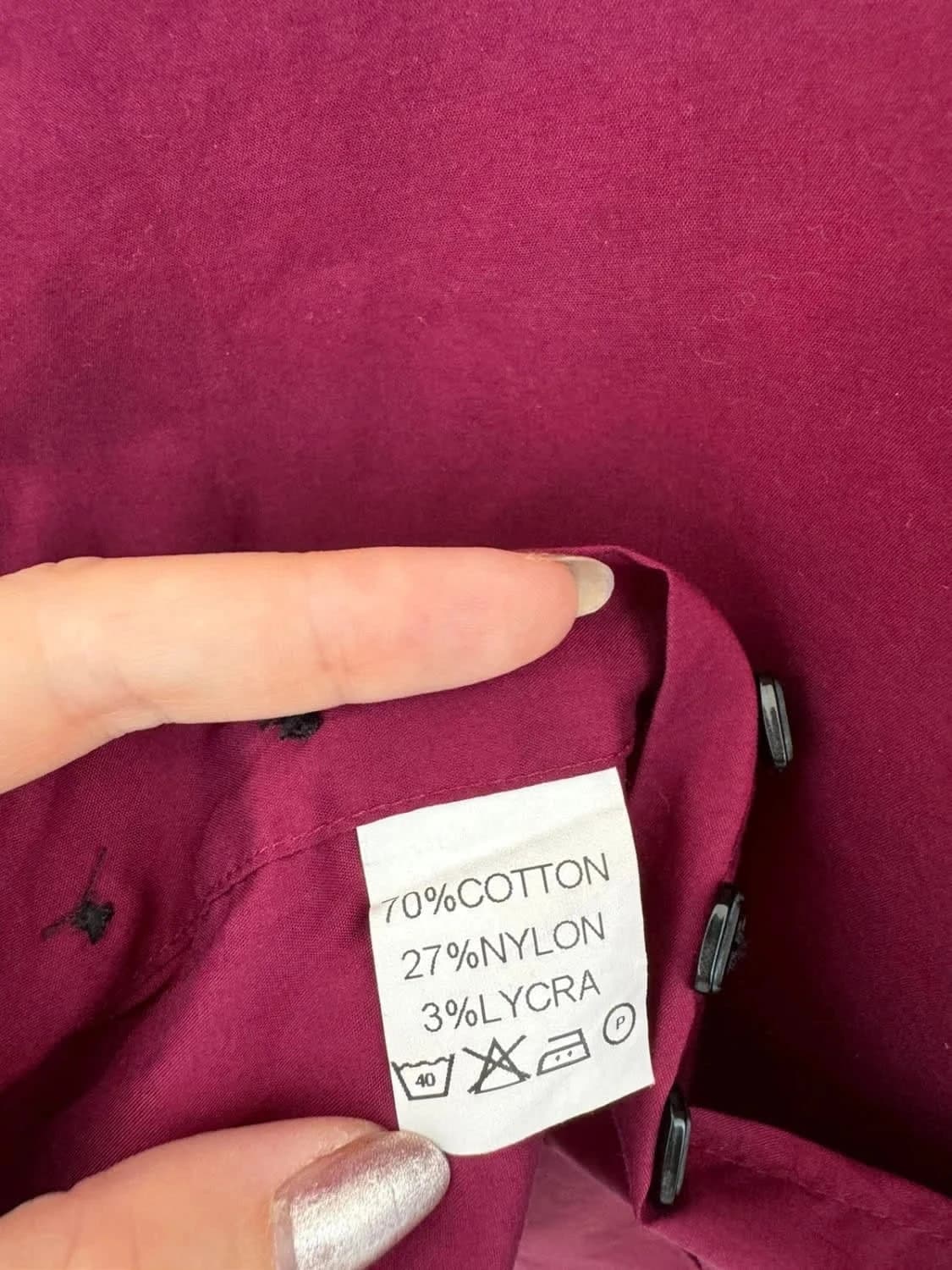 Chemise bordeaux Xoos taille L - Photo 6/6