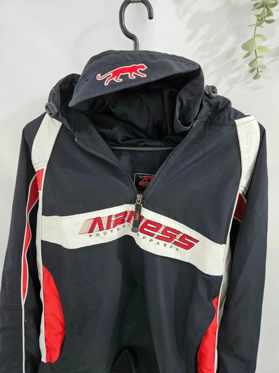 Veste coupe-vent noir Airness vintage - Photo 4/11