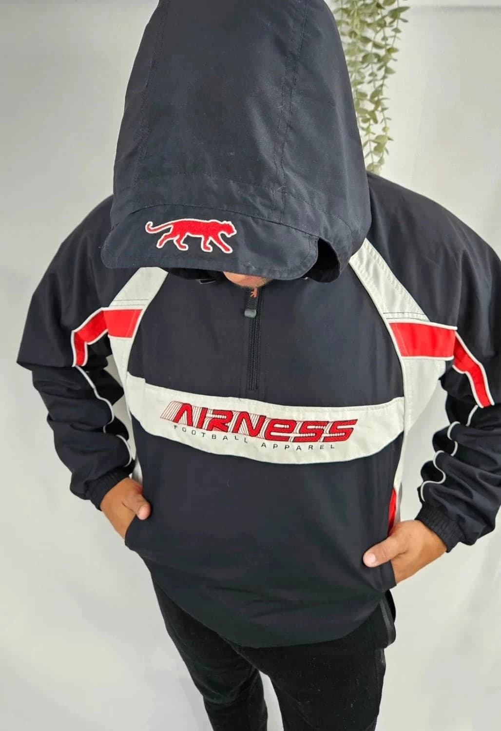 Veste coupe-vent noir Airness vintage - Photo 9/11