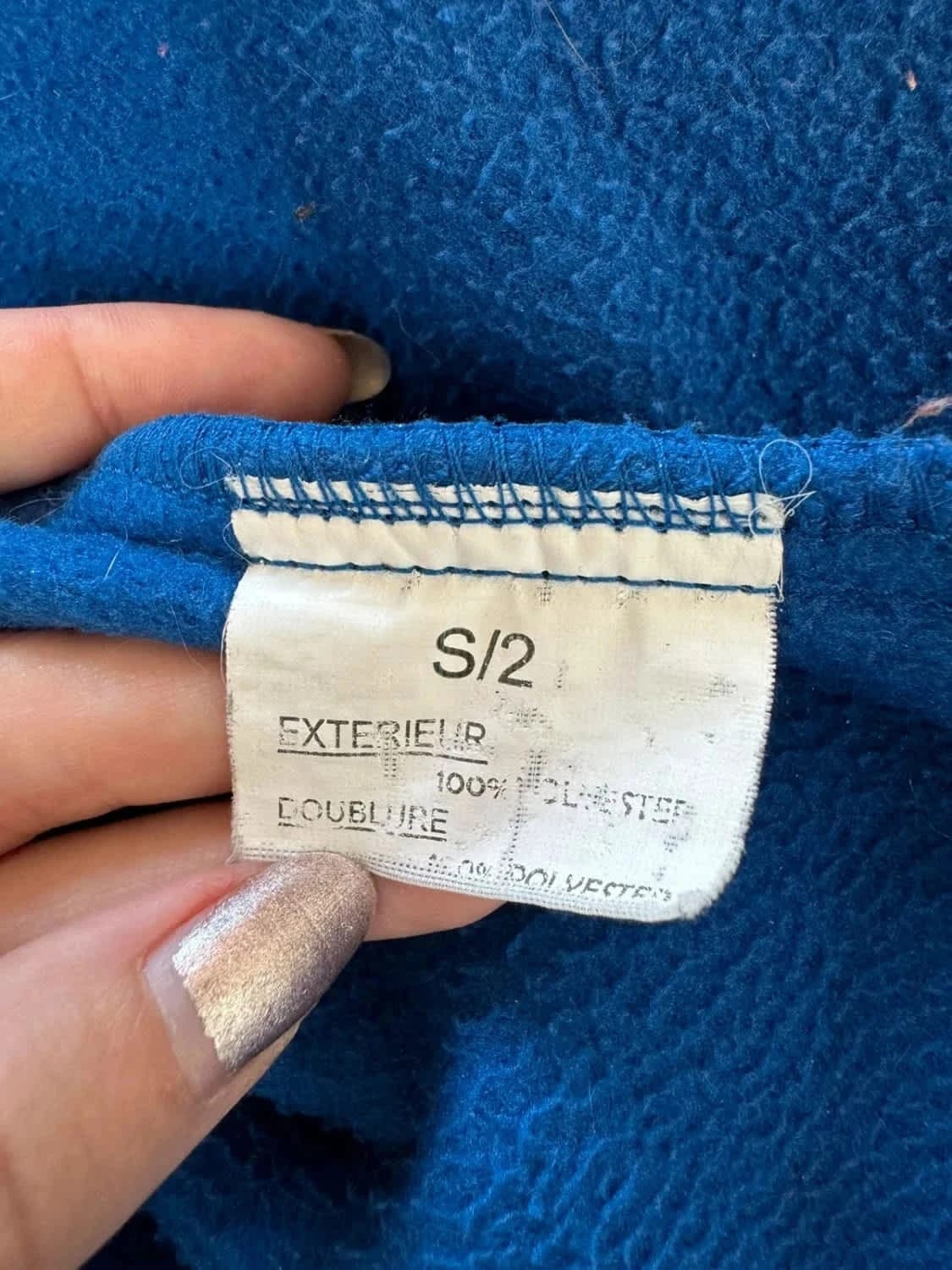 Veste imperméable bleue 2 en 1 polaire sans manches taille S - Photo 6/6