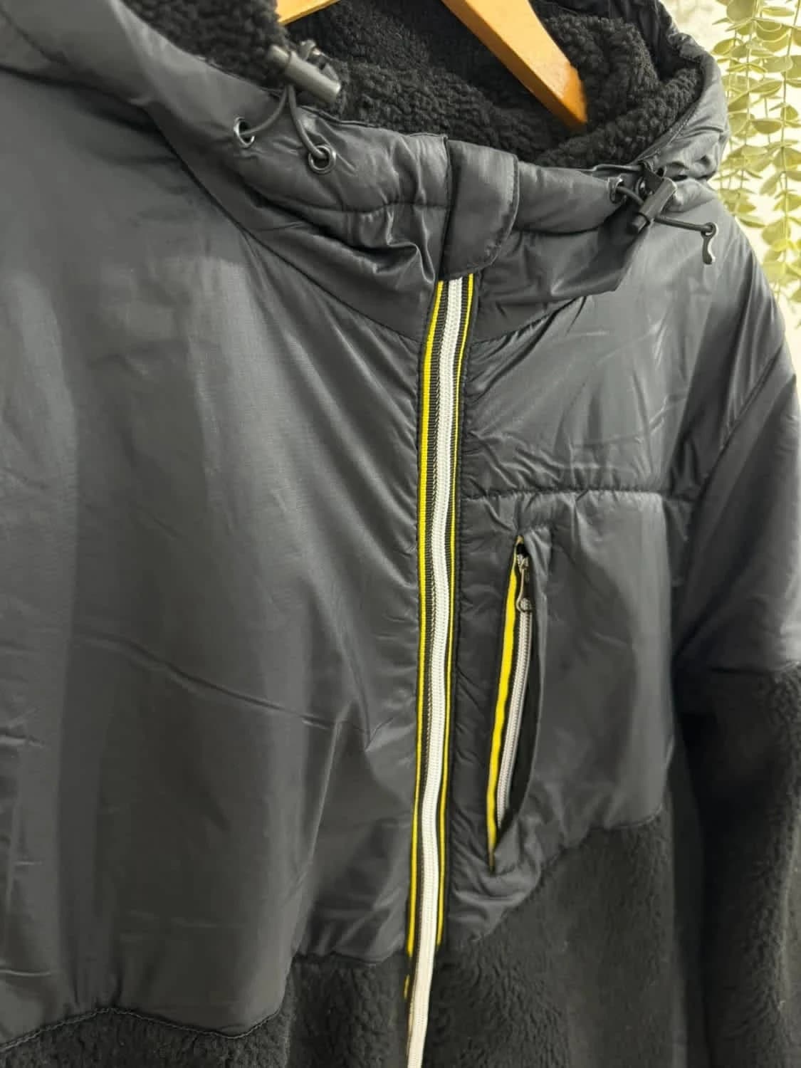 Veste chaude doudoune noire bi-matière polaire full zip Paragoose taille 3XL - Photo 5/11