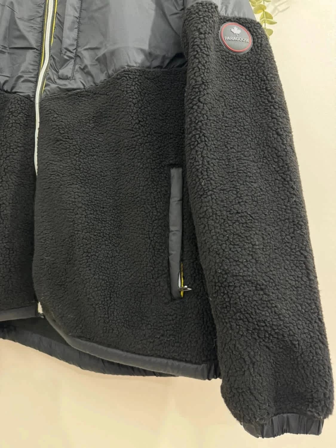 Veste chaude doudoune noire bi-matière polaire full zip Paragoose taille 3XL - Photo 6/11