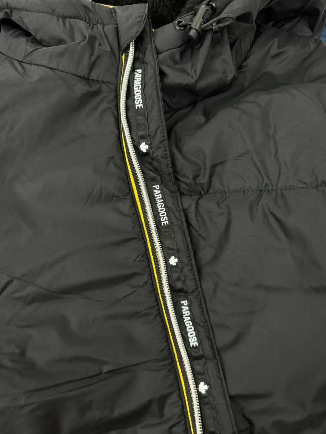 Veste chaude doudoune noire bi-matière polaire full zip Paragoose taille 3XL - Photo 8/11