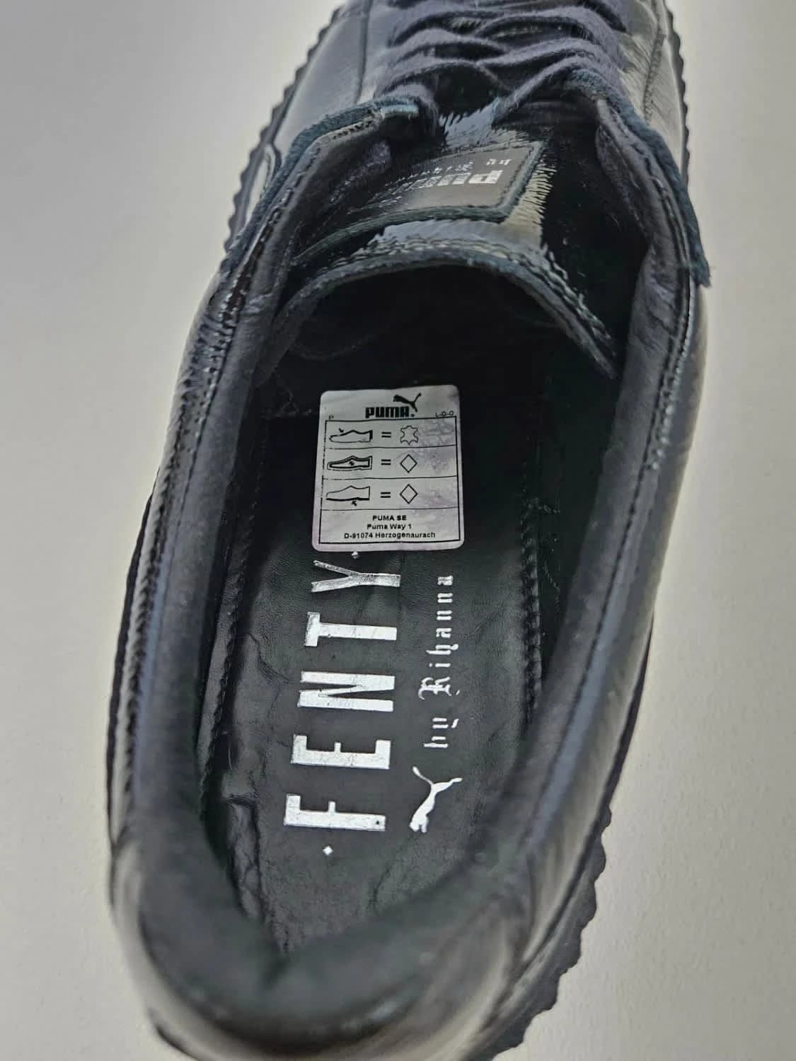 Sneakers Puma x Fenty by Rihanna Creepers noires vernies taille 40.5 - Photo 7/12