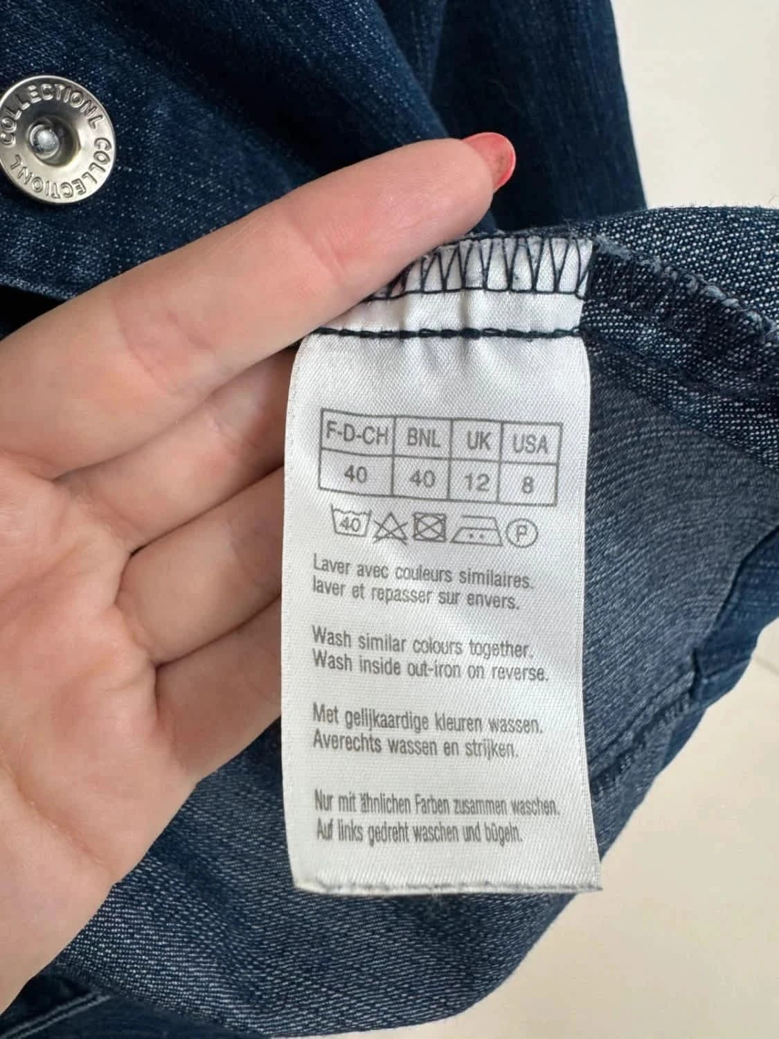 Veste en jean Denim Damart taille L - Photo 3/7