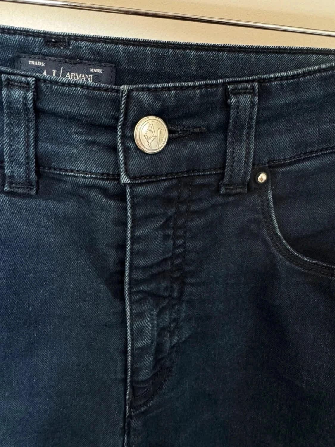 Armani Jeans AJ slim bleu foncé stretch taille 36 - Photo 4/10