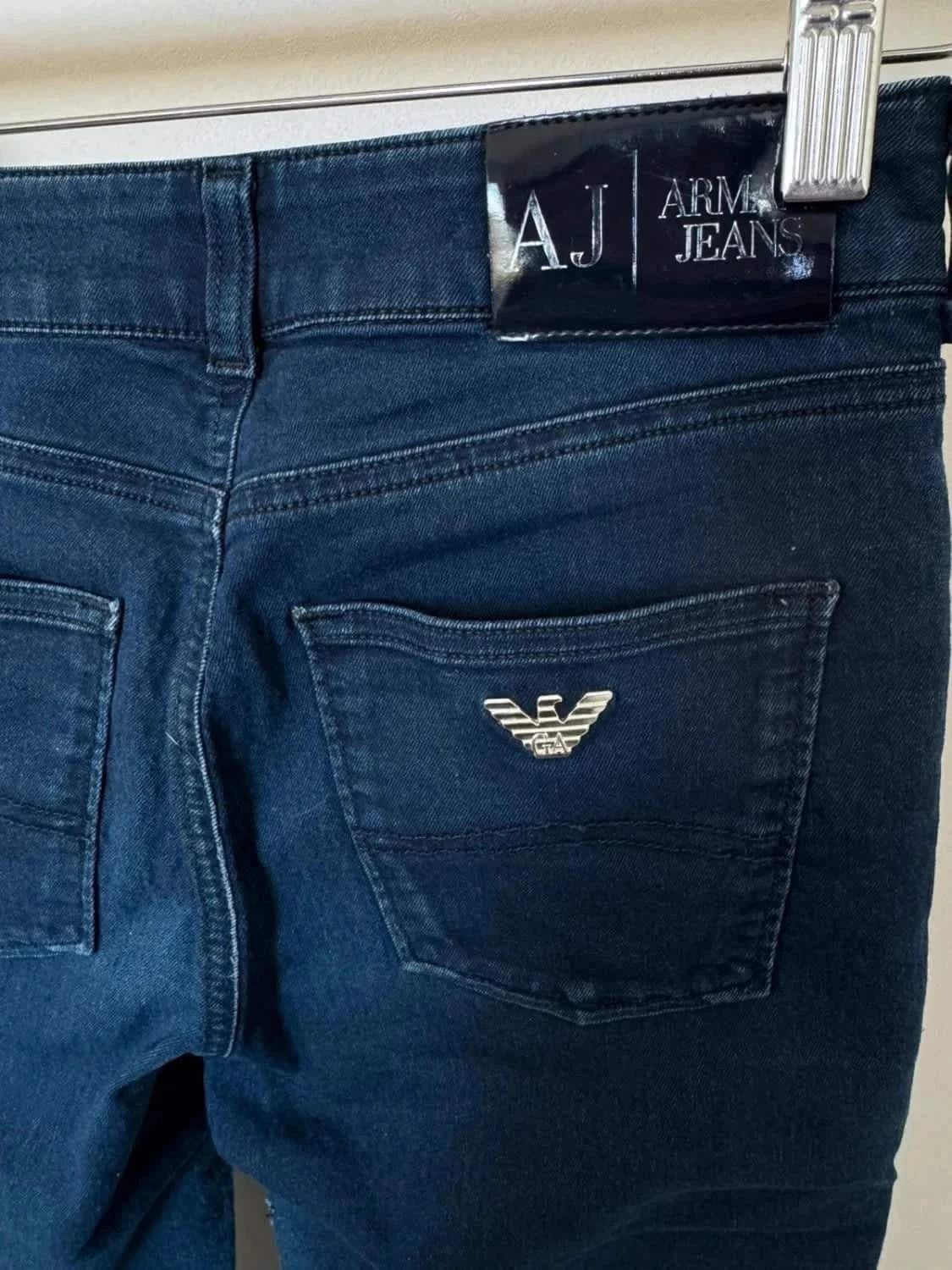 Armani Jeans AJ slim bleu foncé stretch taille 36 - Photo 5/10
